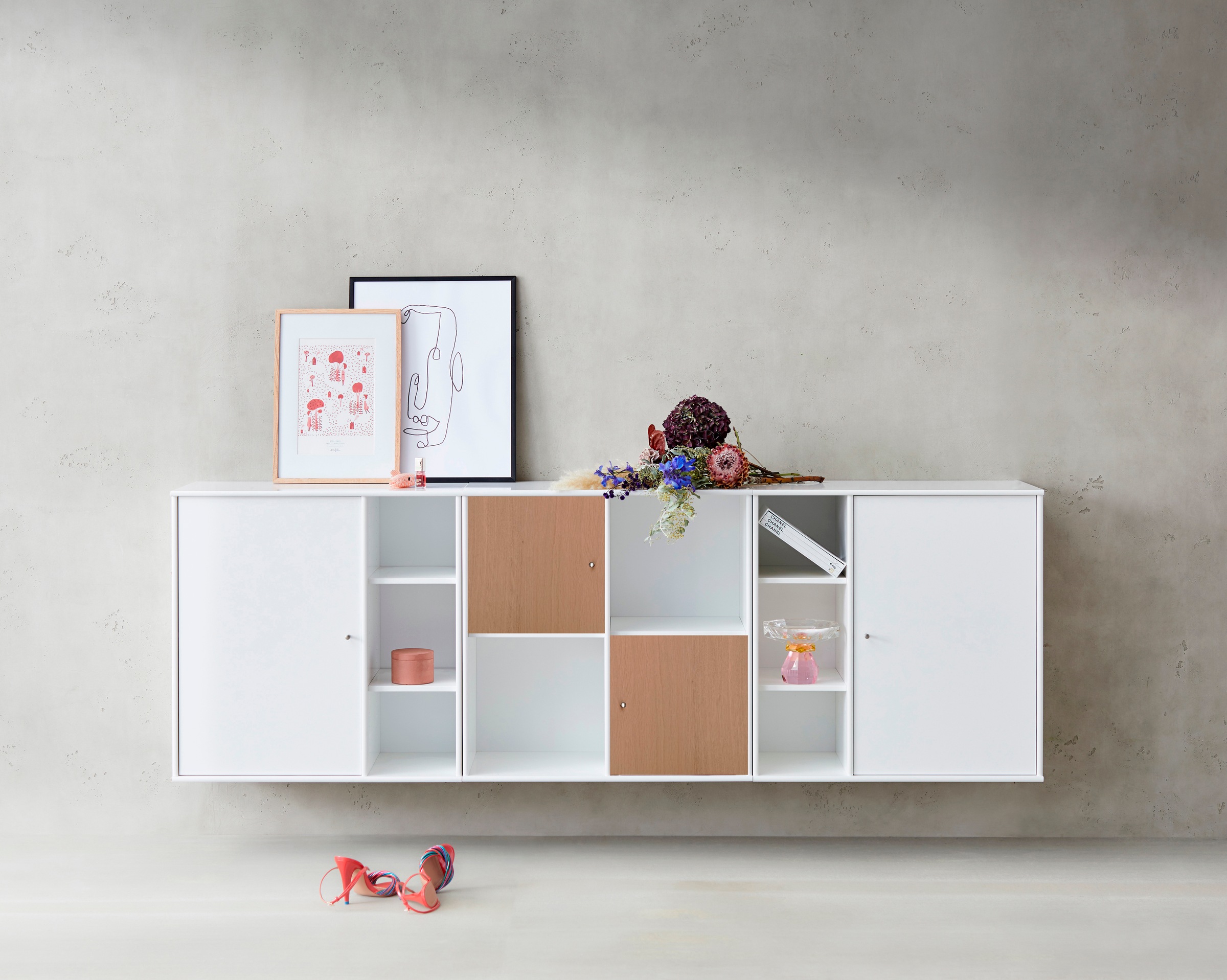 Hammel Furniture Türfront »Mistral Kubus 065, Tür passend zur Sideboard & Bücherregal« 2 Stk. tlg. (2 St), als Ergänzung für Korpus 025, 026, 116 und 117, Breite: 32 cm