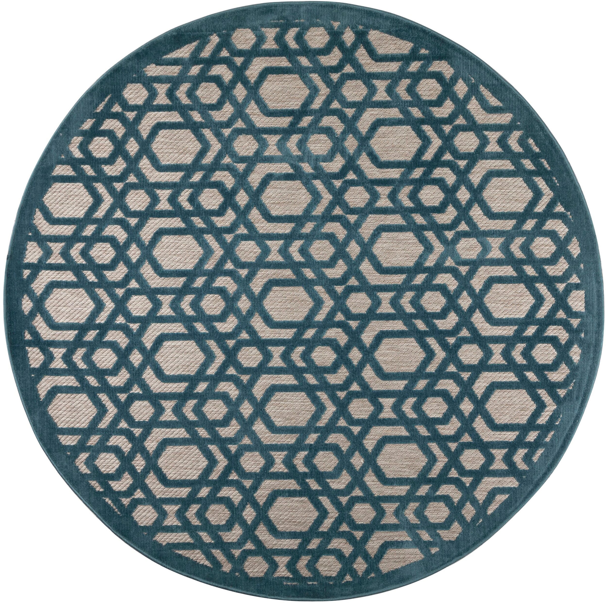 FLAIR RUGS Teppich "Oro" rund 4 mm Höhe fußbodenheizungsgeeignet, samtartig günstig online kaufen
