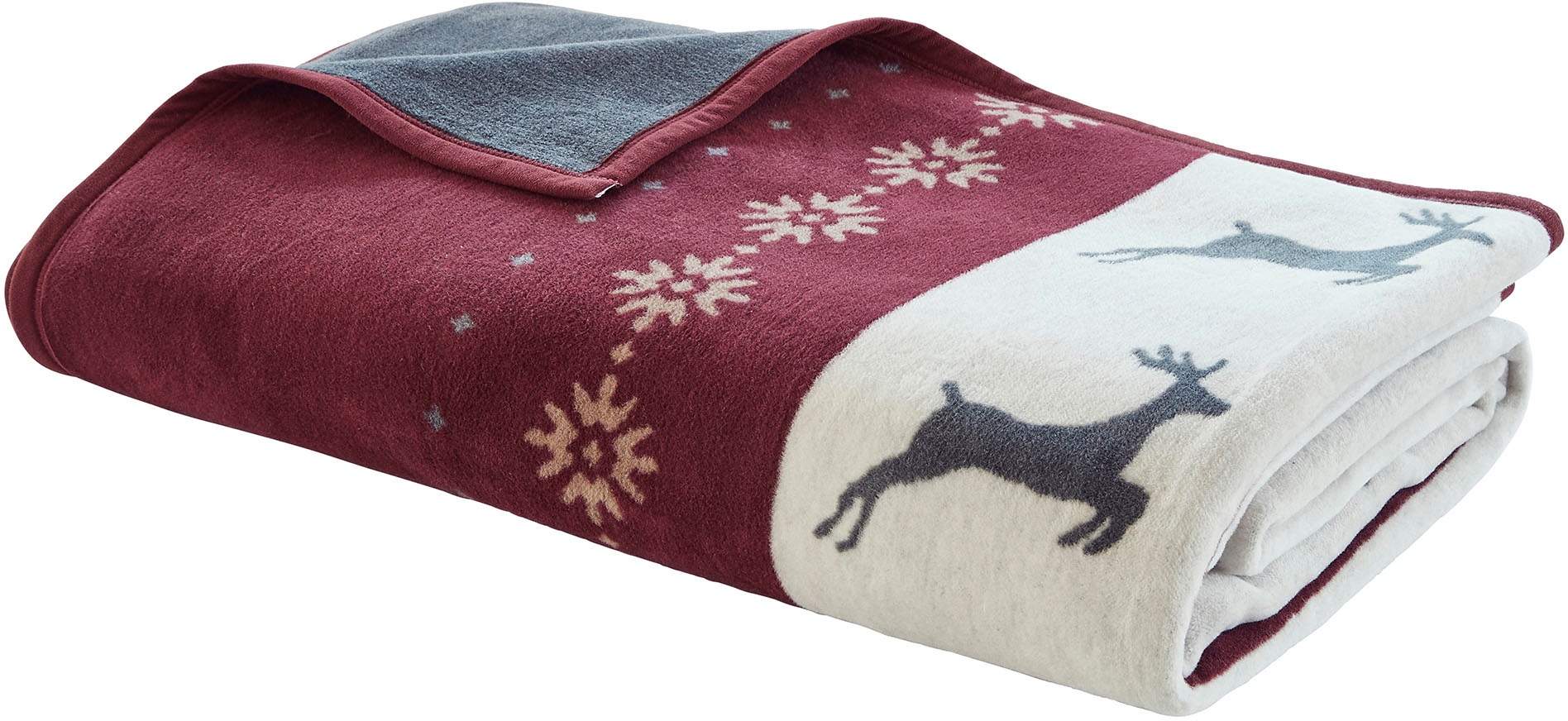 IBENA Bettüberwurf "Jacquard Bettüberwurf Lugano" im winterlichen Design günstig online kaufen