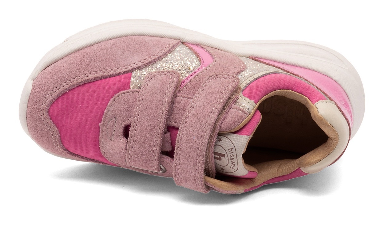 Bisgaard Sneaker »yuki glitter Weite: normal«, Freizeitschuh, Mädchen Schuh mit Klett, Größenschablone zum Download