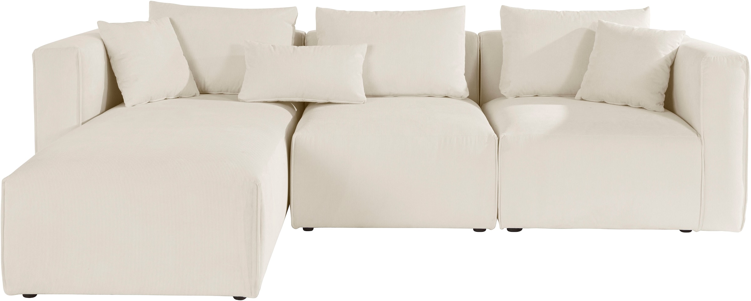 Home affaire Ecksofa "Comfine L-Form", zusammengesetzt aus Modulen, 3 Bezug günstig online kaufen
