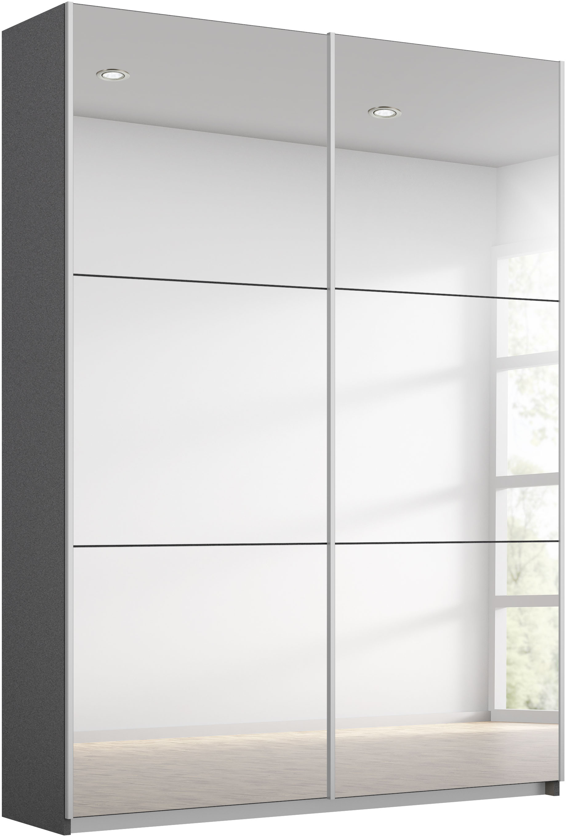 rauch "Kleiderschrank Schrank Garderobe REFLECT" inkl. praktischer Innenausstattung mit viel Stauraum MADE IN GERMANY