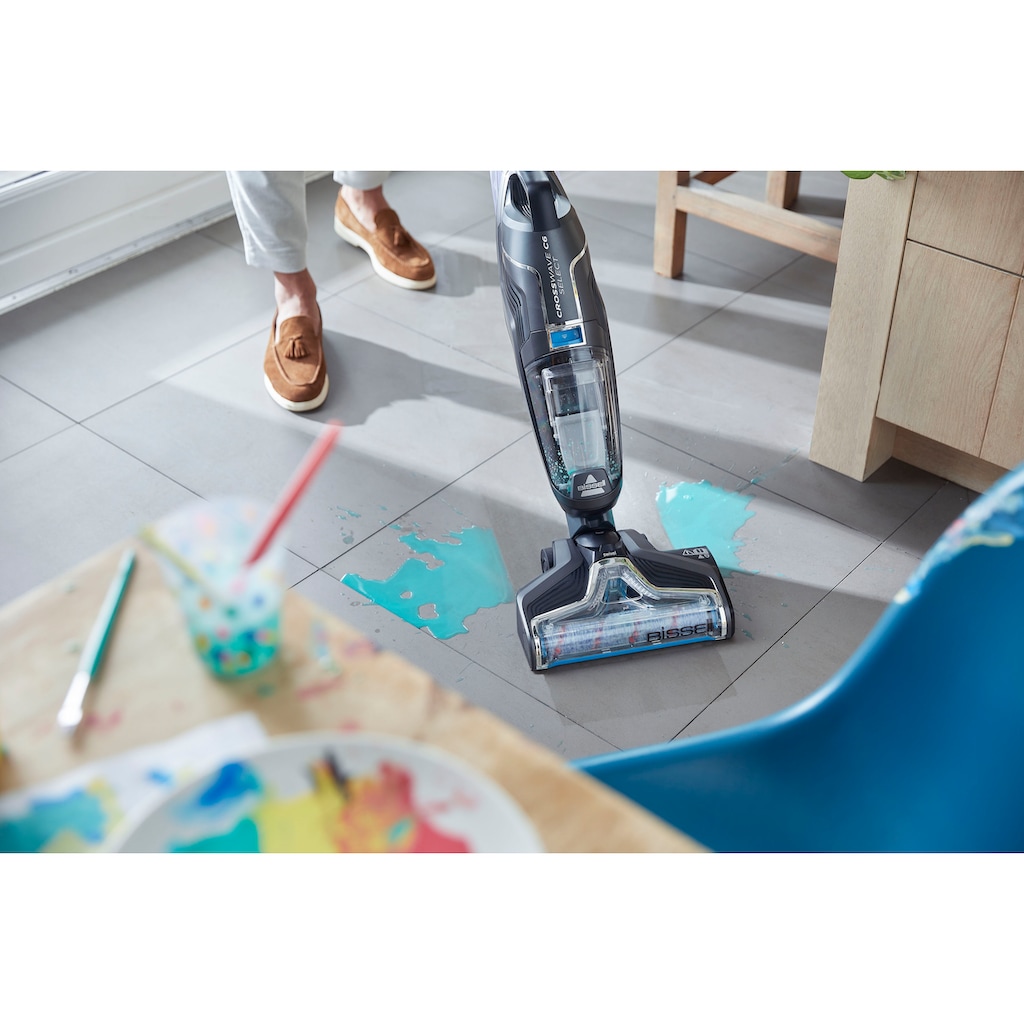 Bissell Nass-Trocken-Sauger »CrossWave C6 Cordless Select Nass-Trocken-Sauger, starke Saugkraft«, kabellos, Dual-Tank, saugen, wischen, trocknen, Mehrflächenreiniger