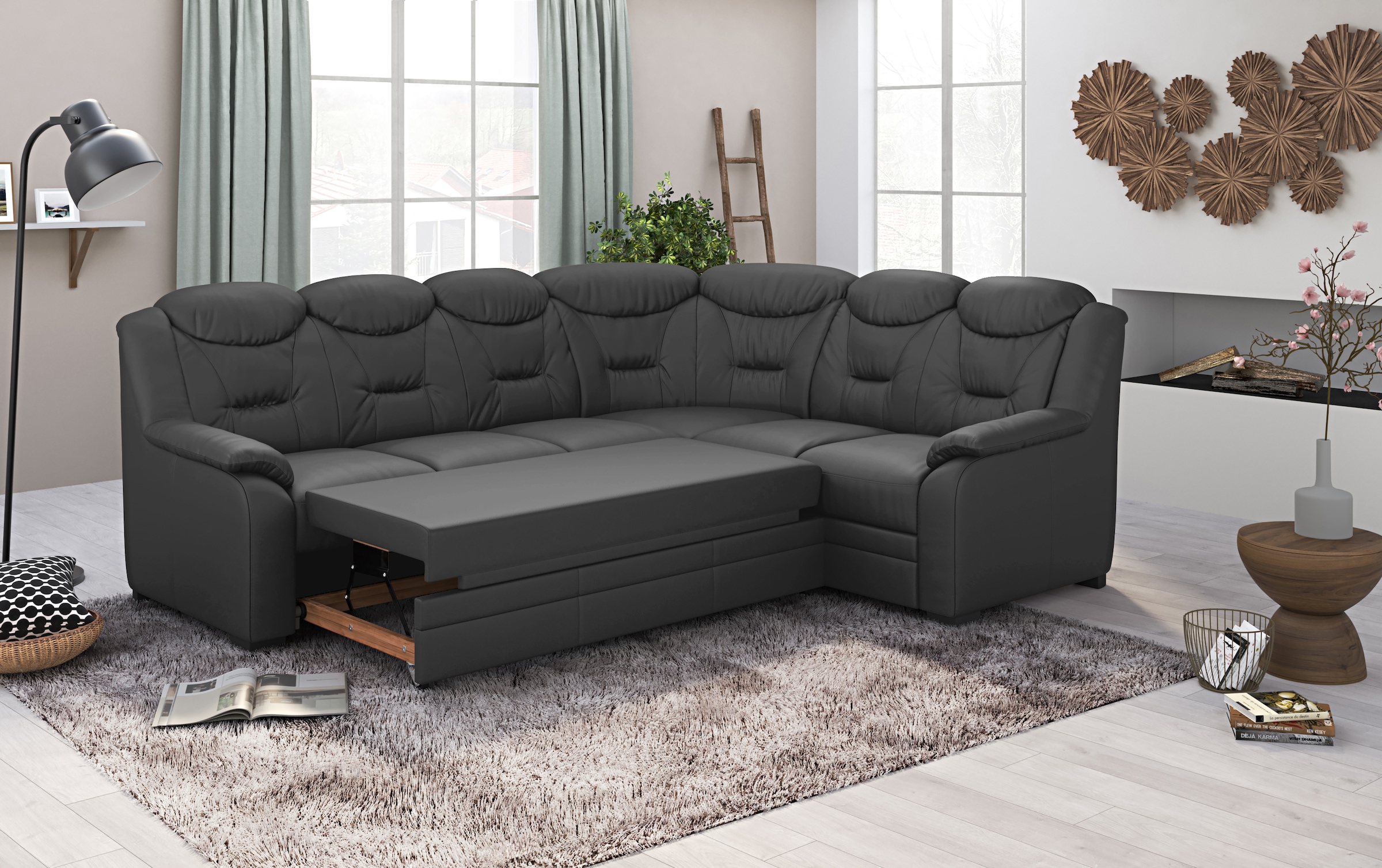 COTTA Ecksofa »Marcus L-Form«, wahlweise mit Bettfunktion & Stauraum