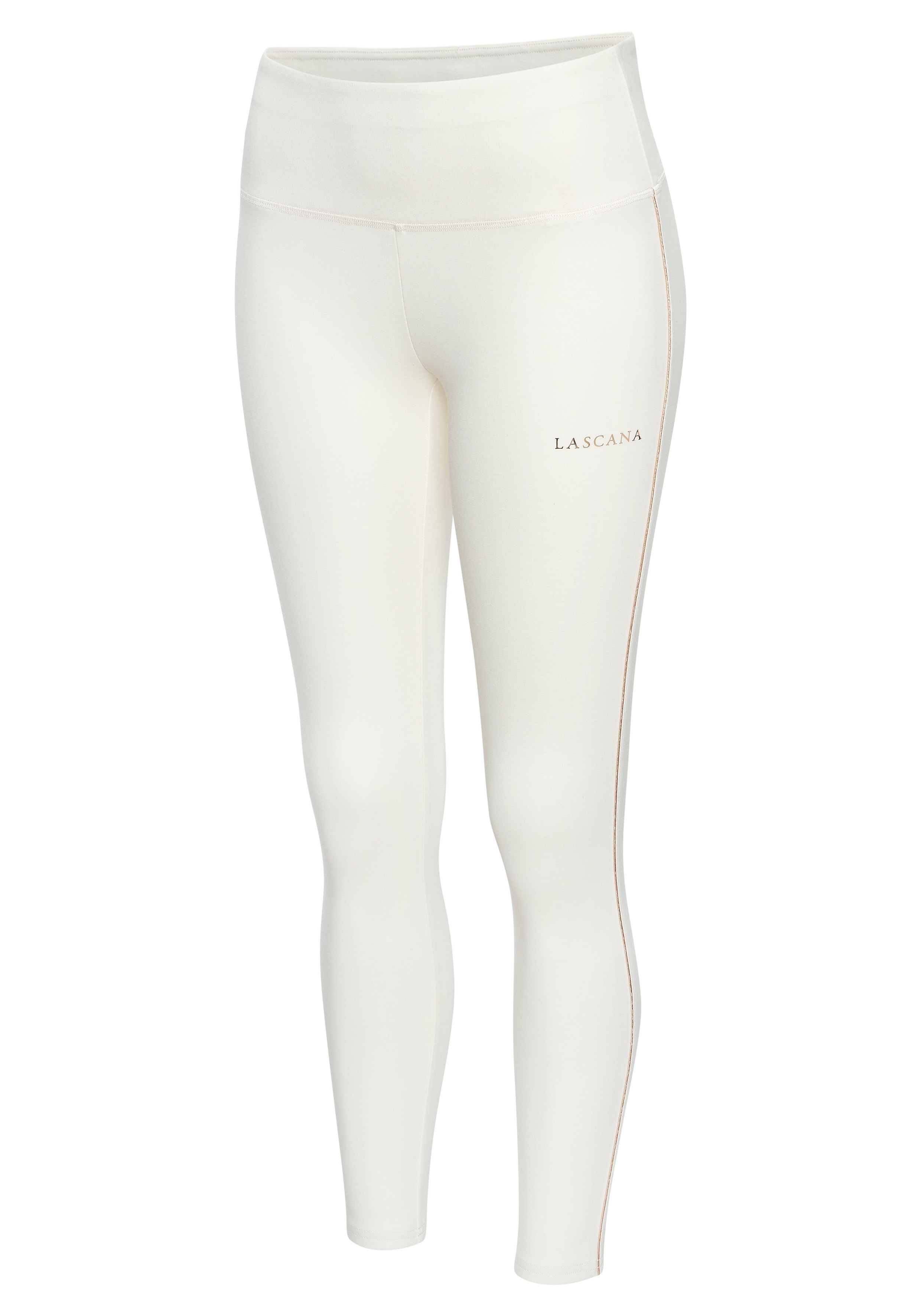 Thumbnail - LASCANA Leggings mit goldenem Piping