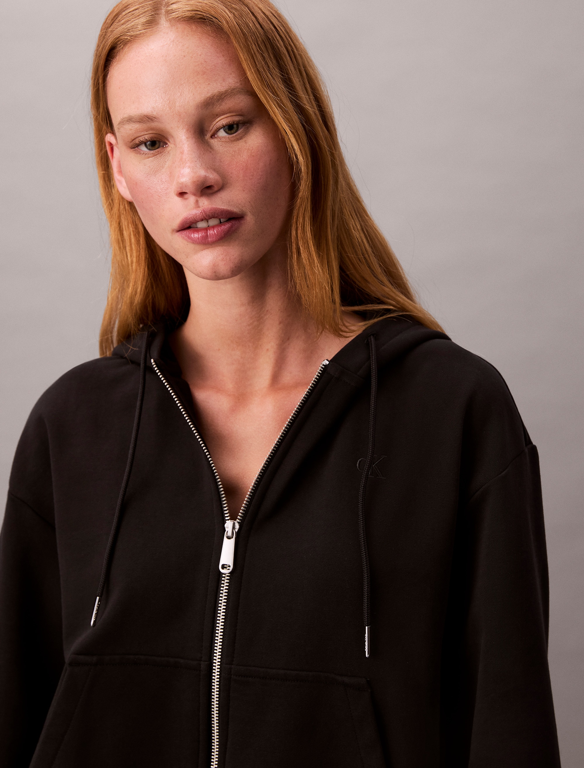 Calvin Klein Jeans Kapuzensweatshirt »ARCHIVE LOGO FRENCH TERRY FZ HOO«, Mit Rundhalsausschnitt, regular fit