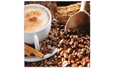 Küchenrückwand »Kaffee - Cappuccino - Heißer Kaffee«, (1 tlg.)