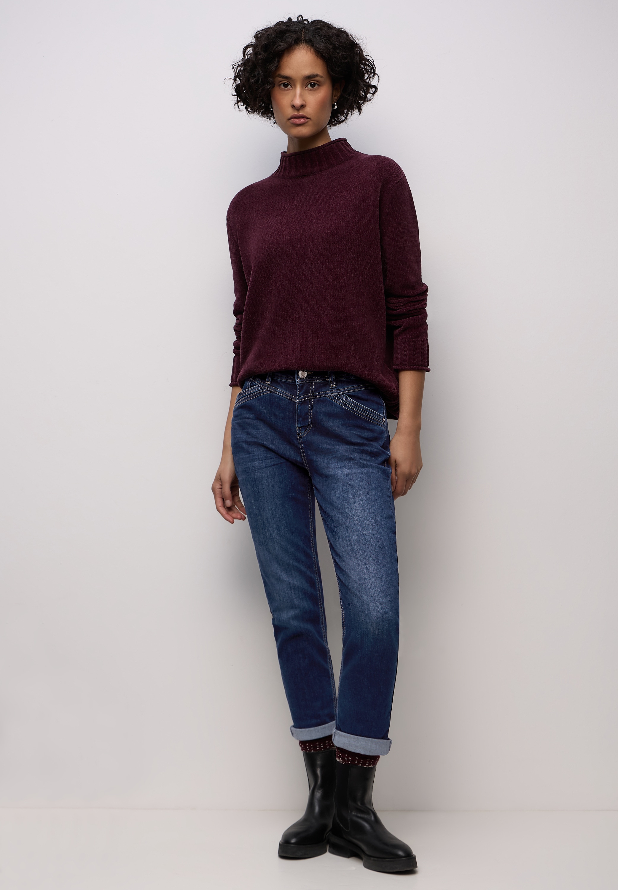 STREET ONE Loose-fit-Jeans Middle Waist