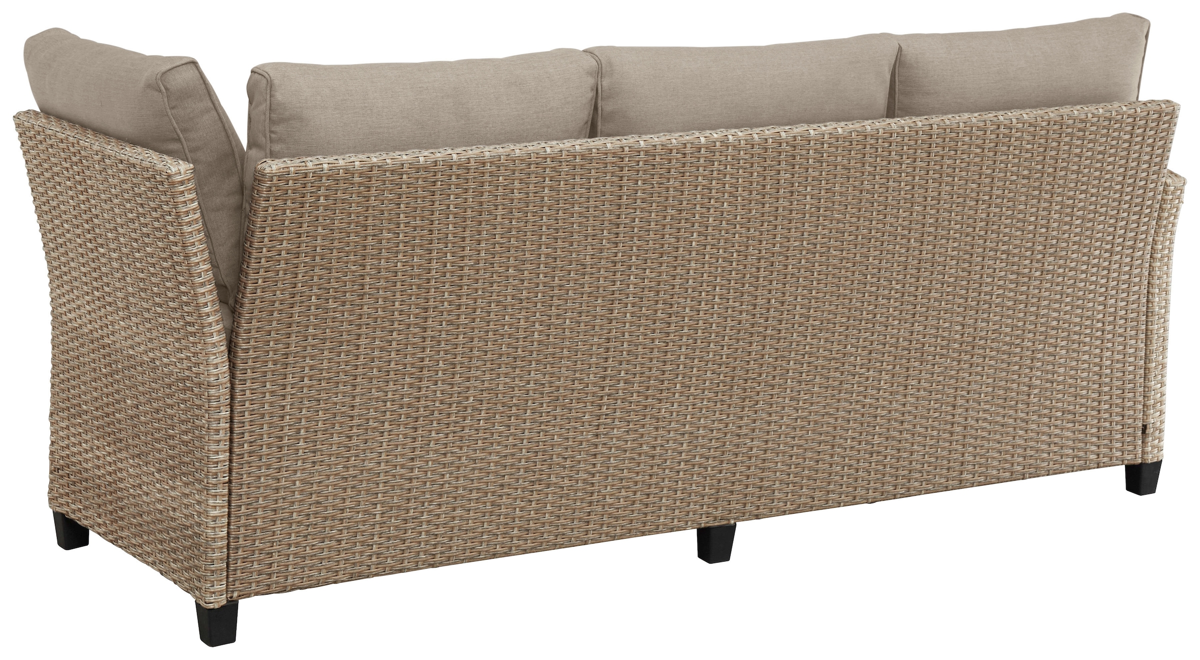 KONIFERA Gartenlounge-Set »Rotterdam«, (Set, 20 tlg., 3x 3er Sofa, 2x Hocker, 1x Tisch 120x82x67cm, inkl. Auflagen), Polyrattan, Stahl, Tischplatte aus Nonwood, Unser Dauertiefpreis