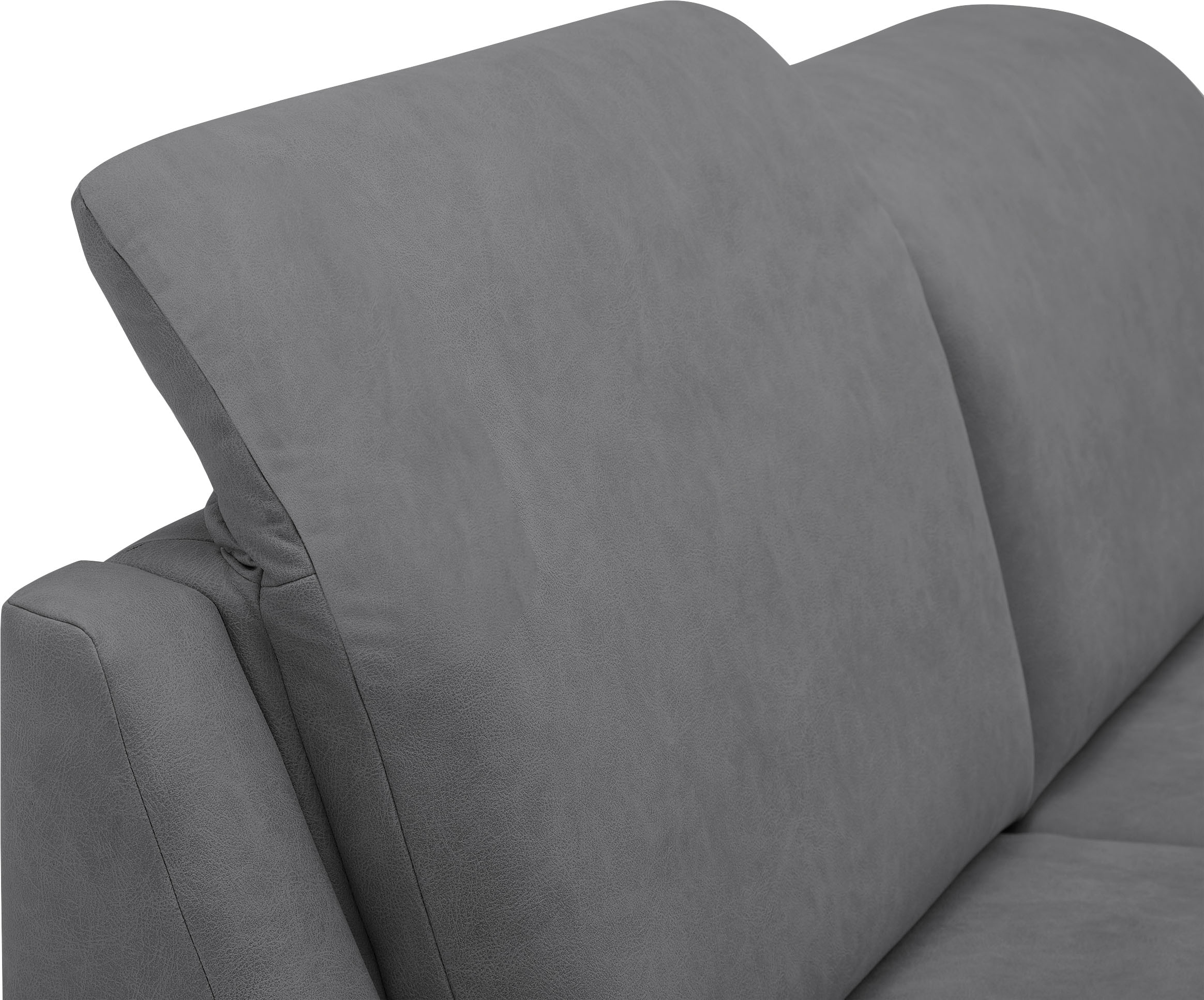 VILLA BECK Ecksofa »Garda L-Form«, (4 St.), inklusive Kopfteilverstellung, Stellmaß 309x277 cm