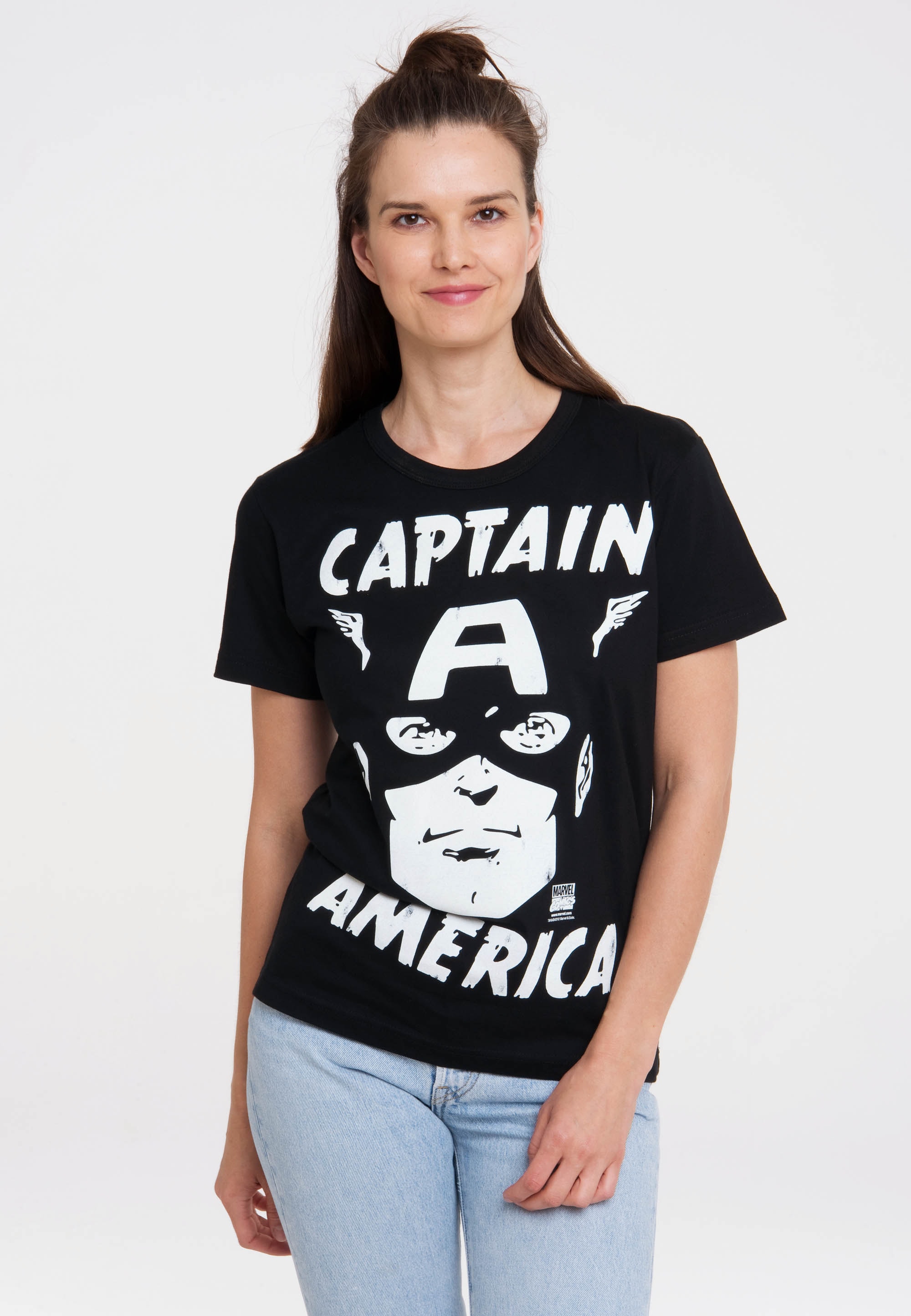 T-Shirt »Marvel Comics - Captain America«, mit lizenziertem Print