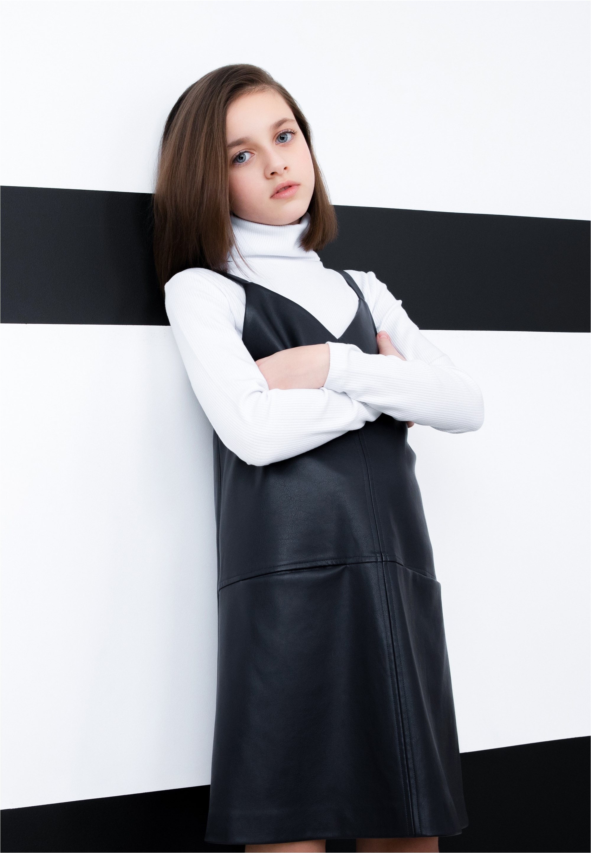 Gulliver Jerseykleid, aus weichem Kunstleder