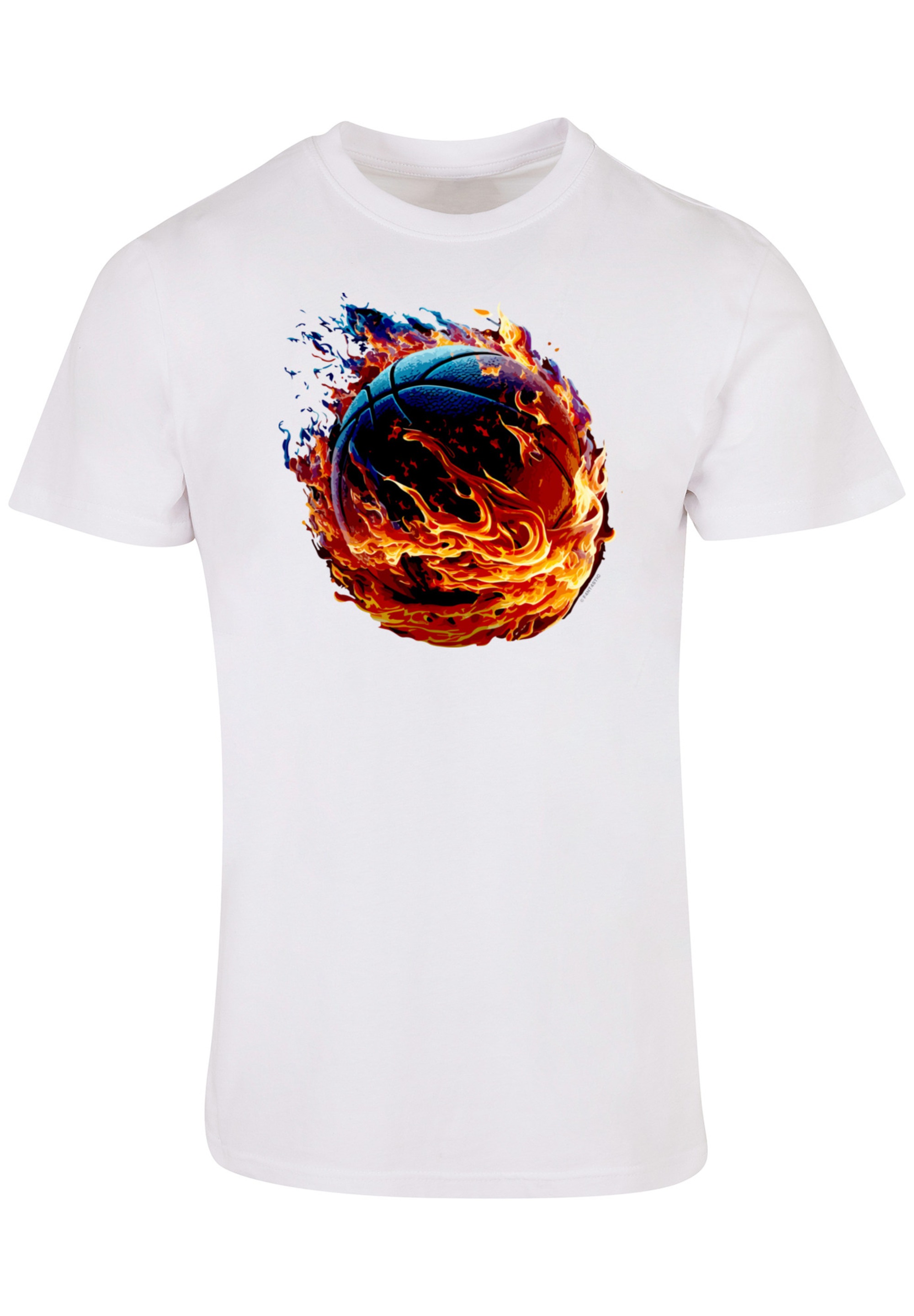 F4NT4STIC T-Shirt »Basketball On Fire Sport UNISEX«, Print
