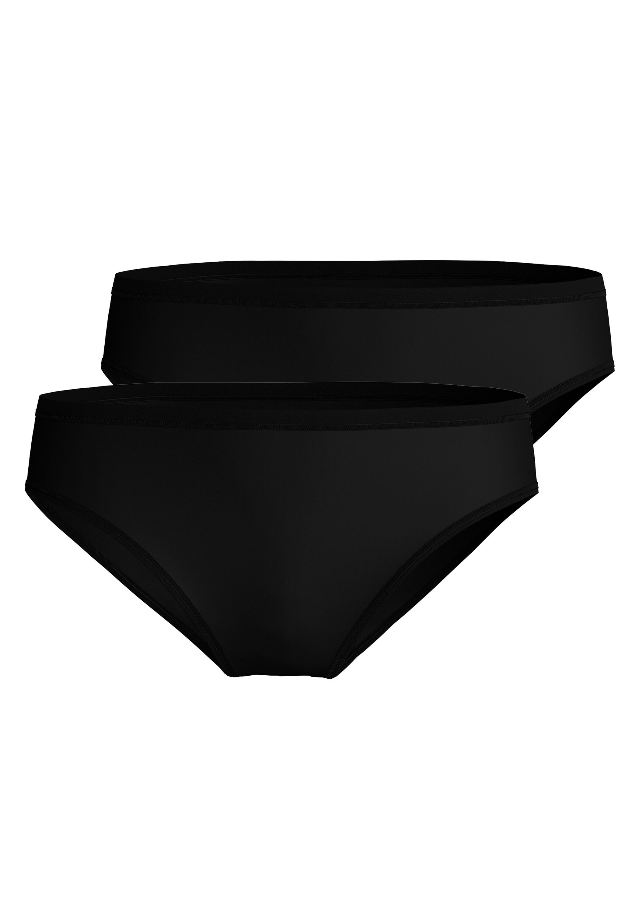 CALIDA Damen Slip "Slip Sleek Skin Slip 2P 2er Pack", Gr. 44, schwarz, Obermaterial: 73% Polyamid PA. 27% Elasthan EL., Unterhosen