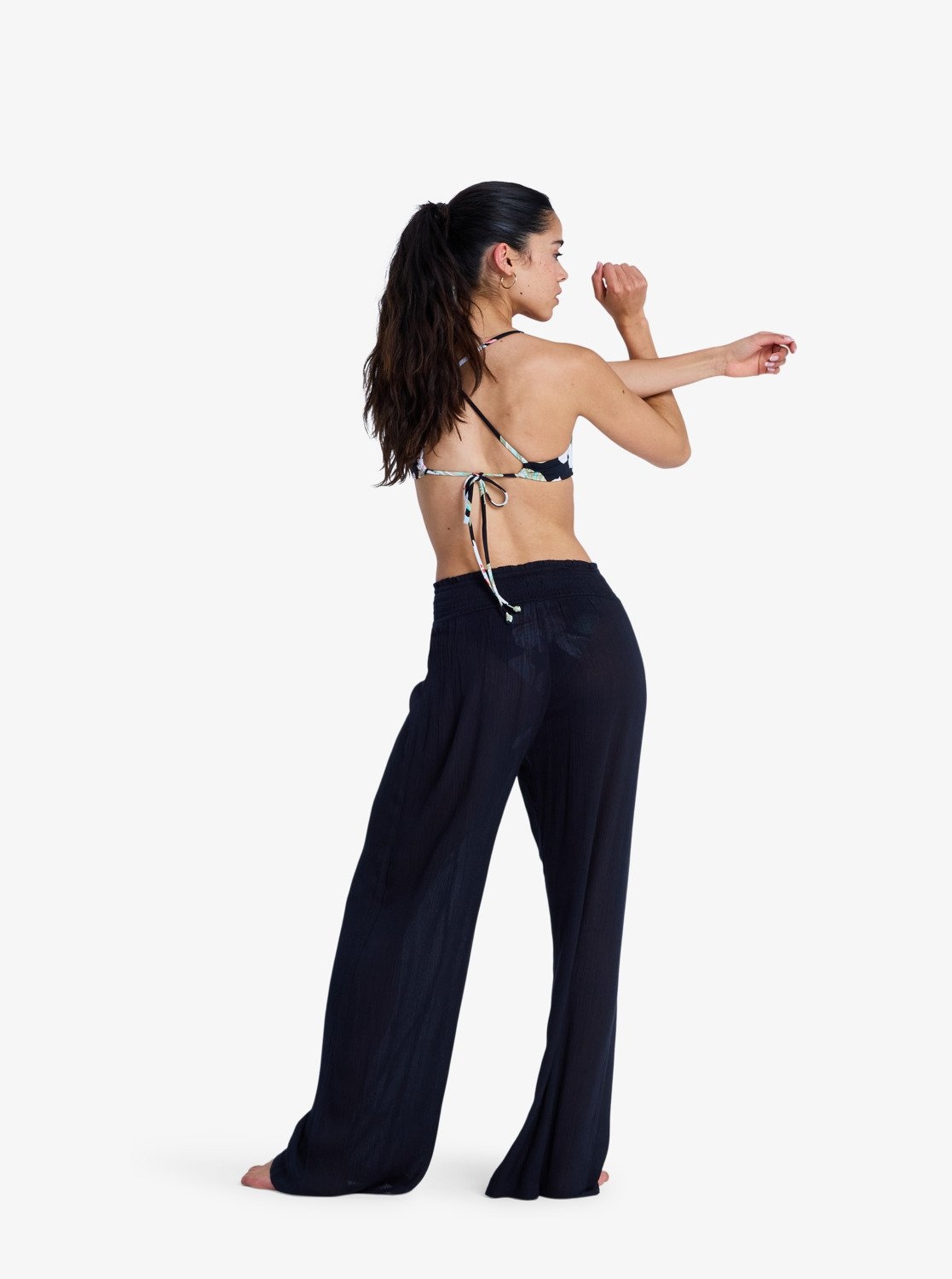 Roxy Strandhose »ALONG THE SUNSET«  weite Passform, ohne Verschluss, mit Logostickerei