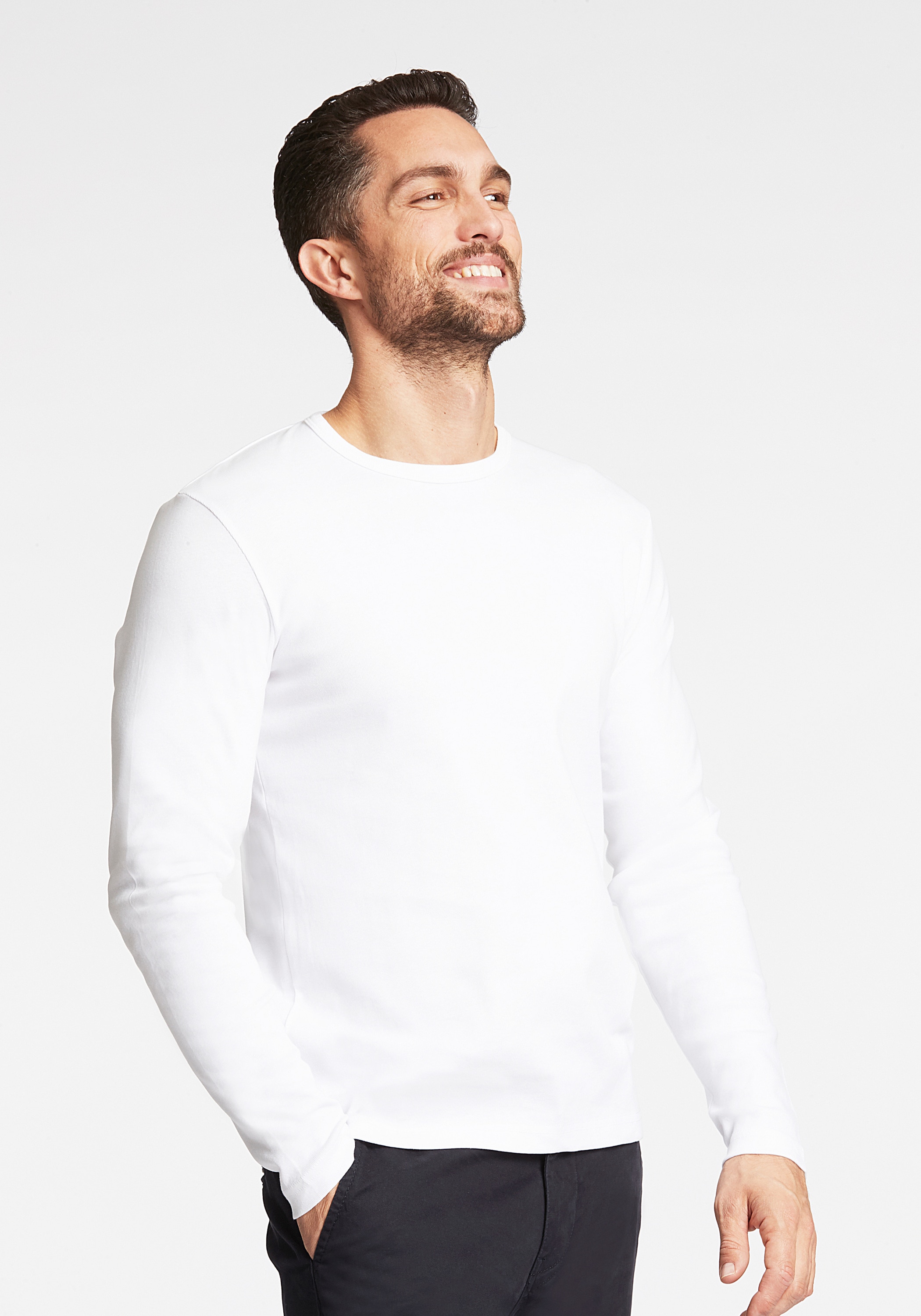 LINDBERGH "T-Shirt (Langarm) Super Slim Fit"