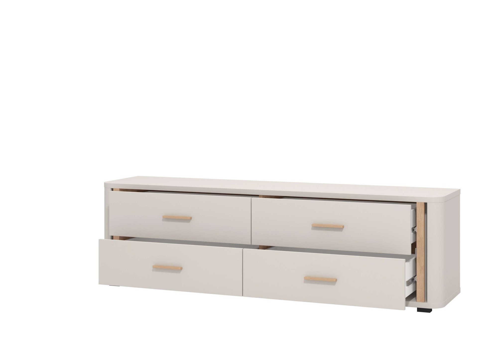INOSIGN TV-Bank »York, TV-Kommode, TV-Schrank, TV-Bank«, mit 4 geräumigen Schubladen, Breite 176,5 cm, wandmontage