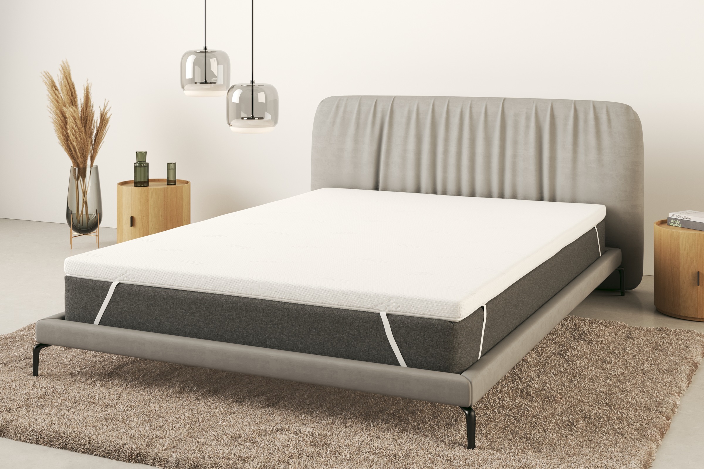 OTTO home Topper "Lasse, Topper 90x200 cm,180x200 cm & mehr" Matratze, Boxspringbett, ergonomisch, langlebige Qualität (RG 39)