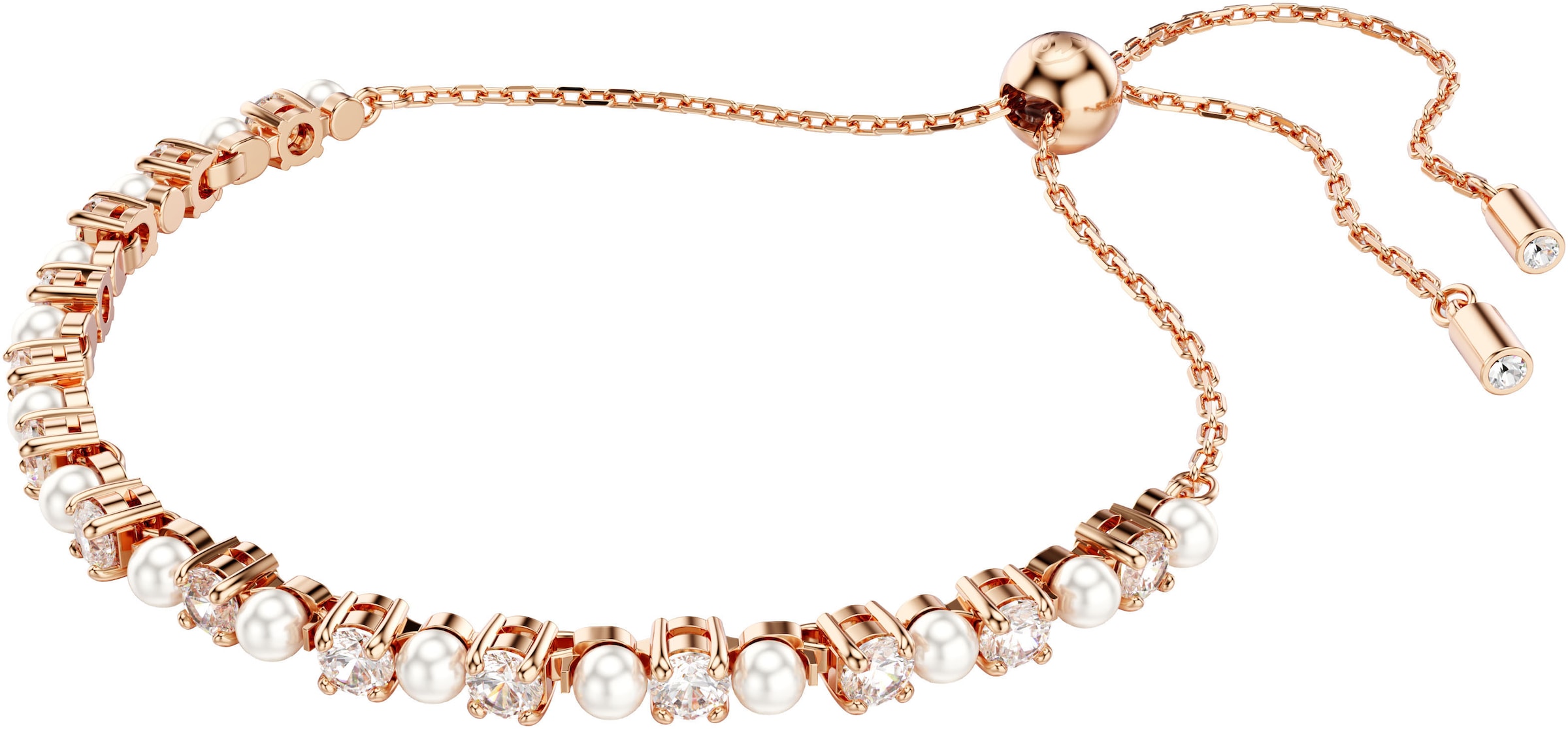 Swarovski Armband »Schmuck Geschenk Matrix Armkette, 5689633, 5729506«, mit Swarovski® Kristall - mit Swarovski® Perle