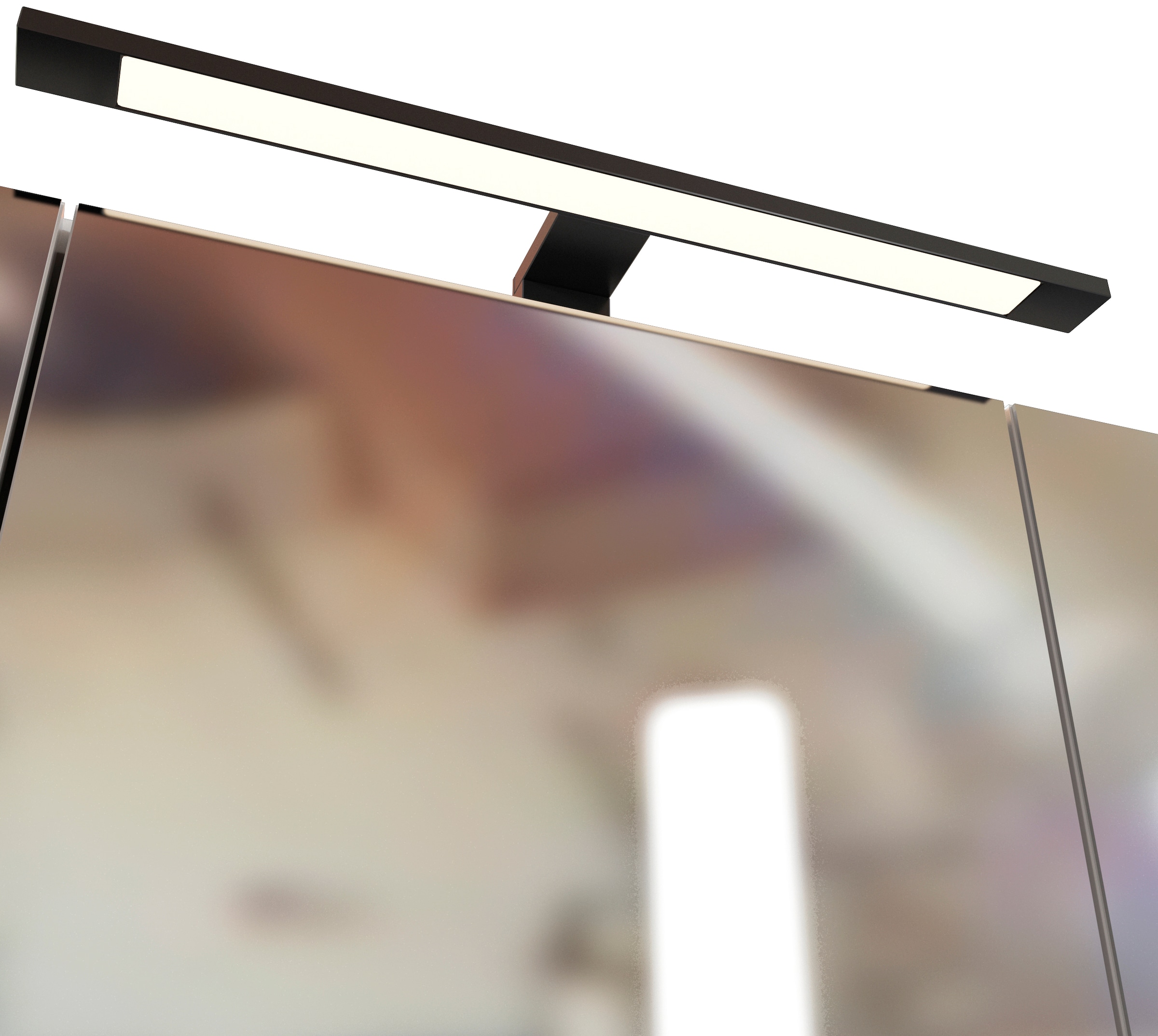 welltime Spiegelschrank »Luena«, Breite 70 cm, mit 3D-Effekt, dank drei Spiegeltüren