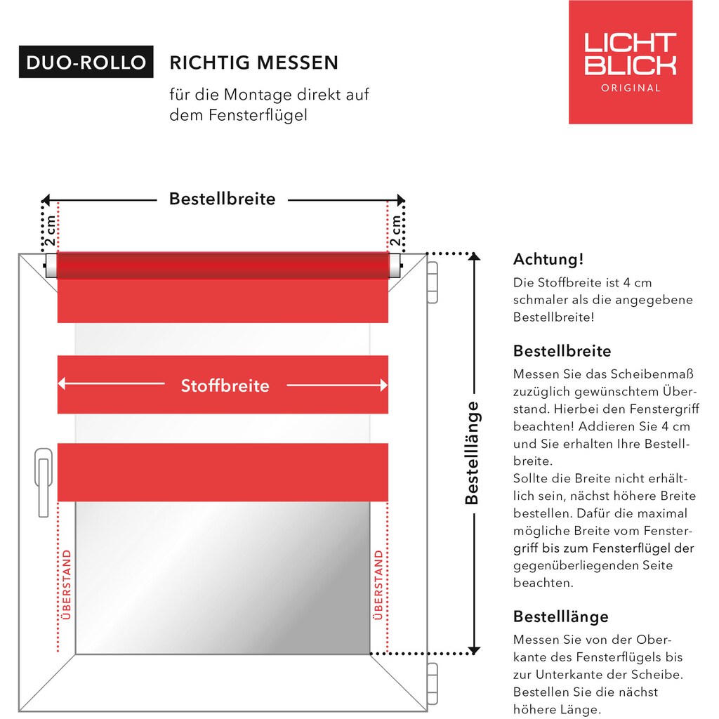 LICHTBLICK ORIGINAL Doppelrollo »Duo Rollo Motiv Strickmuster«, Lichtschutz, ohne Bohren, freihängend