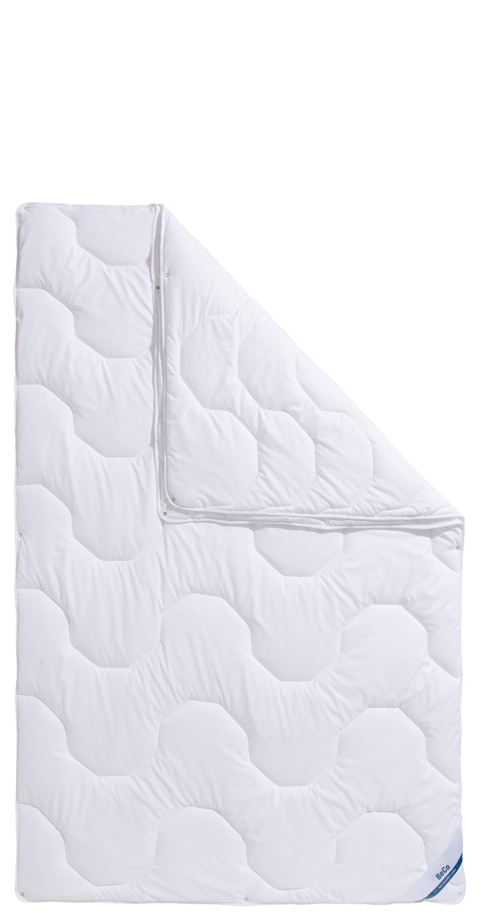 Beco Kunstfaserbettdecke "BeCo Antibac - antibakterielle Bettwaren - kochfest" 4-Jahreszeiten Füllung 100% Polyester Bezug Microfaser 1 Stk. tlg. Ideal für Hausstauballergiker und Personen mit hohen Hygieneansprüchen