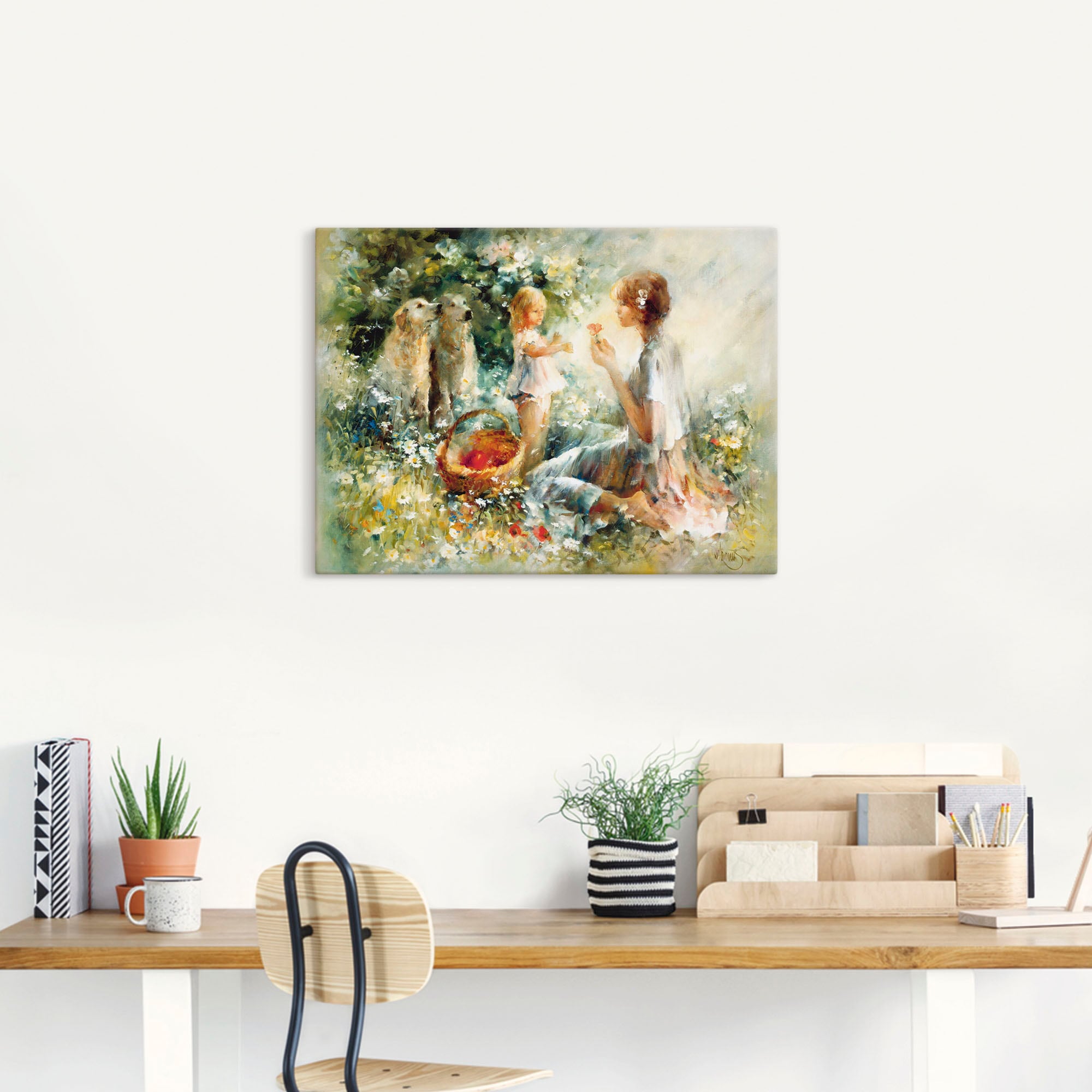 Artland Wandbild »Picknick«, Gruppen & Familien, (1 St.), als Leinwandbild, Poster, Wandaufkleber in verschied. Größen