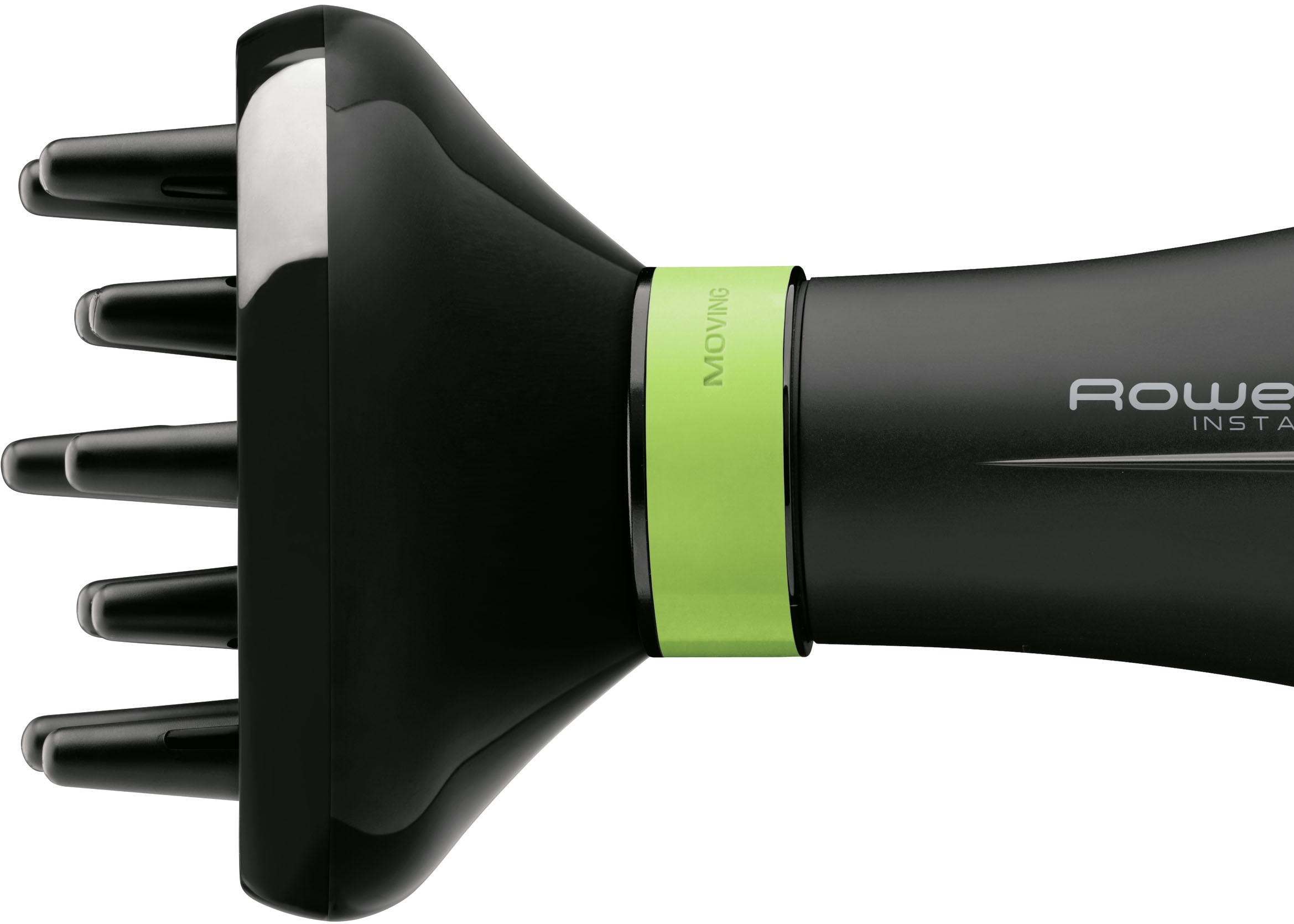 Rowenta Haartrockner »Eco Intelligence Instant Dry, Luftstrom-Booster, langes Kabel 1,8 m,«, 1500 W, 2 Aufsätze, 1500 W, 3 Temperaturen, 2 Geschwindigkeiten, Kaltstufe, Föhn, CV6030