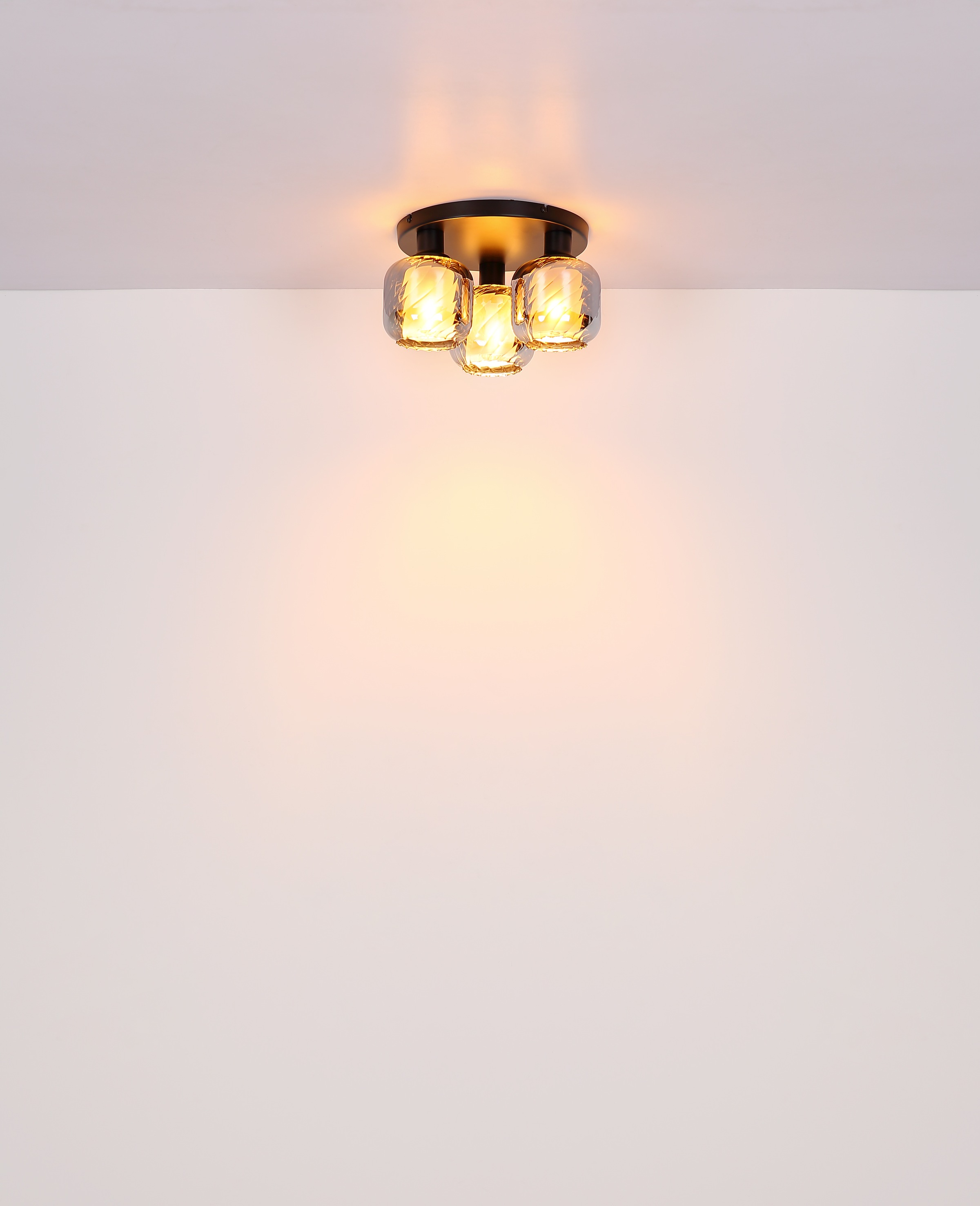 GLOBO LIGHTING Deckenleuchte »XIA« E27 1 Stk. Deckenlampe/Metall/Glas rauchfarben/Wohnzimmer/Flur