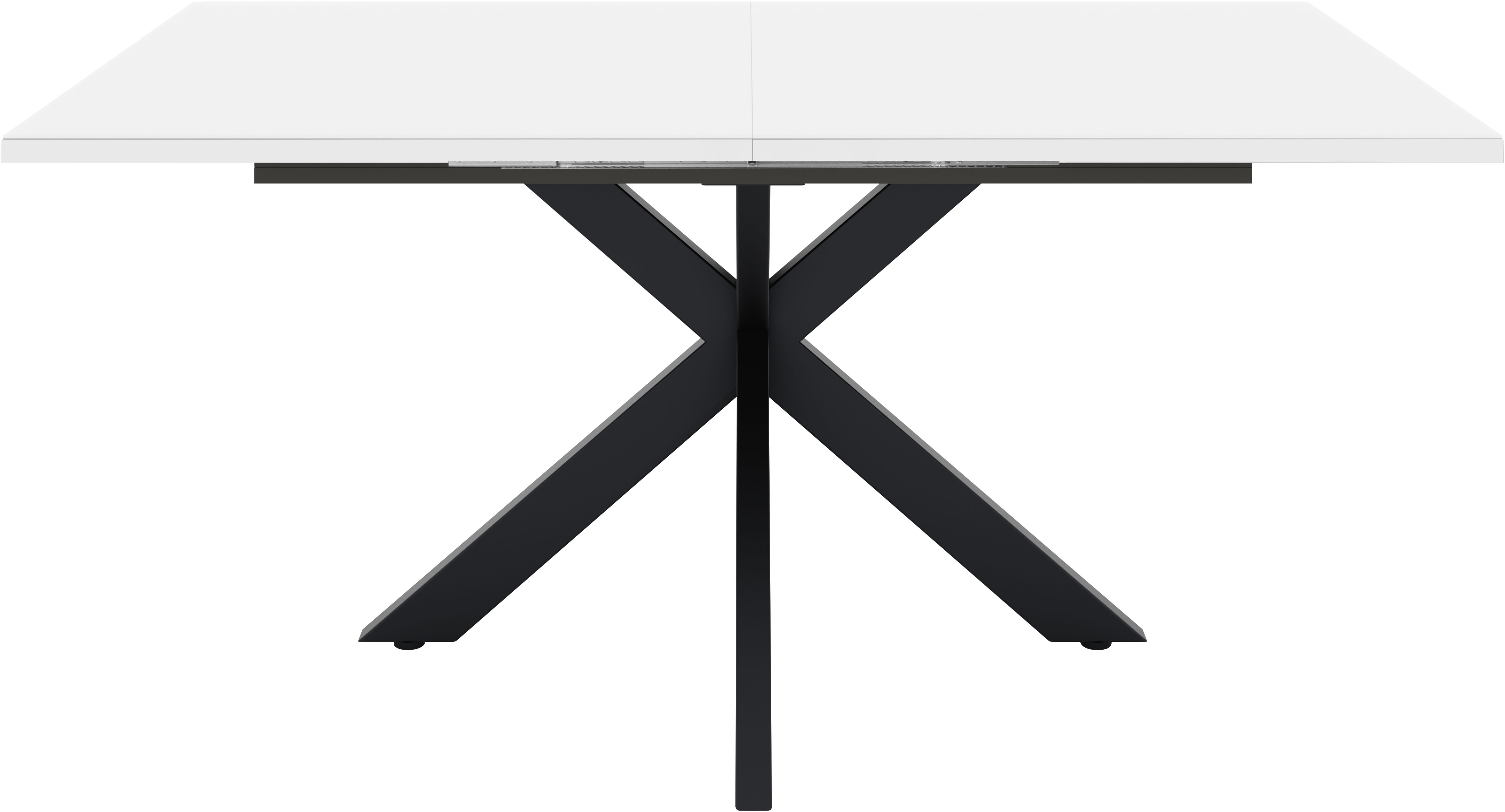 Mäusbacher Esstisch "Vitrum" Esstisch ausziehbar auf 210 cm, eckige Tischform, Gestell Sternform