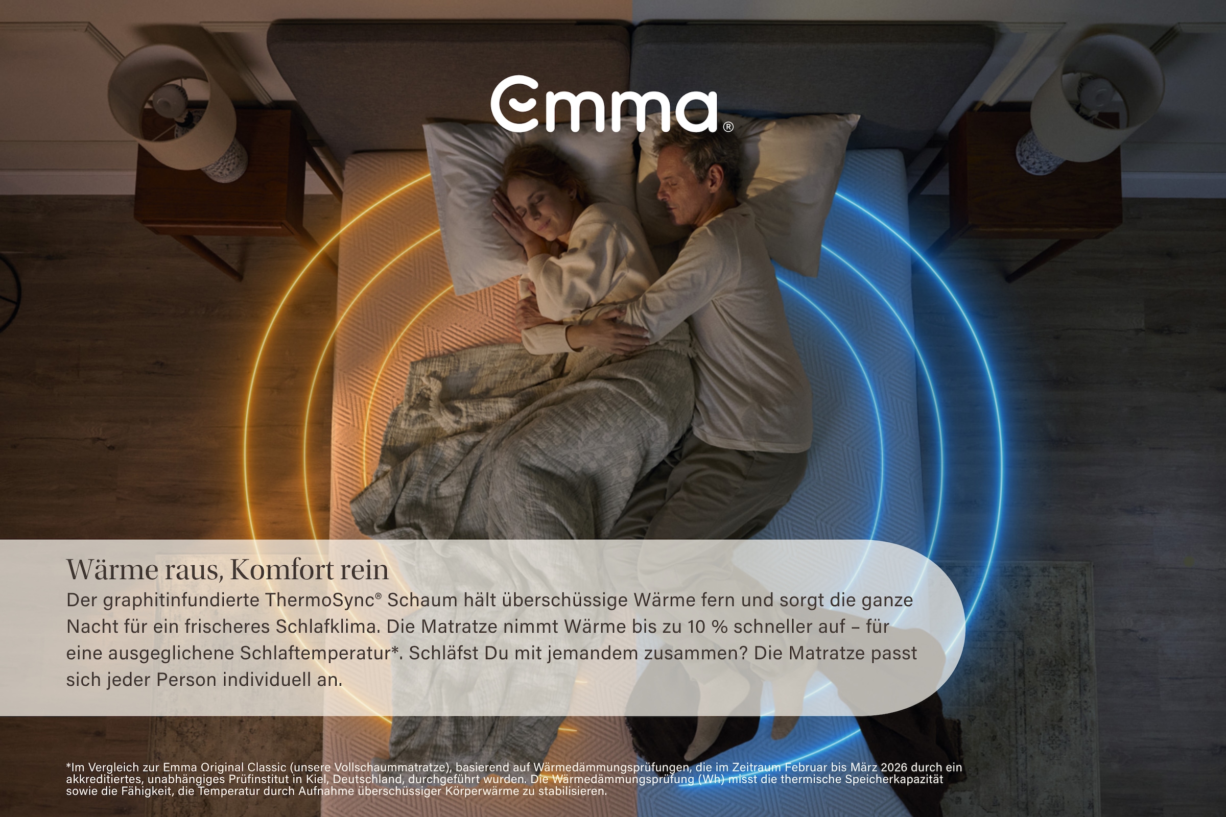 Emma Hybridmatratze »NEUHEIT: Emma Original Pro Matratze« 27 cm hoch 1 Stk. tlg. 7-Zonen-Komfort, MemoryAdapt-Schaum, Randschutz, waschbarer Bezug