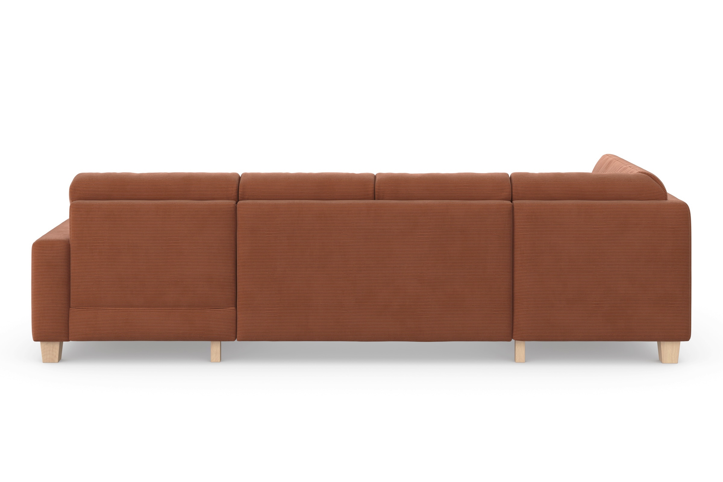 Home affaire Wohnlandschaft »Summer U-Form«, mit oder ohne Bettfunktion und Bettkasten, Cord-Bezug