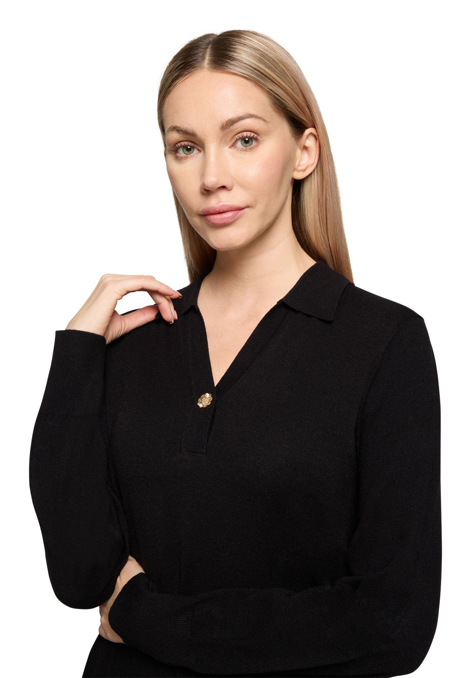 Cartoon Strickkleid »Damen mit Kragen« Ohne Tasche