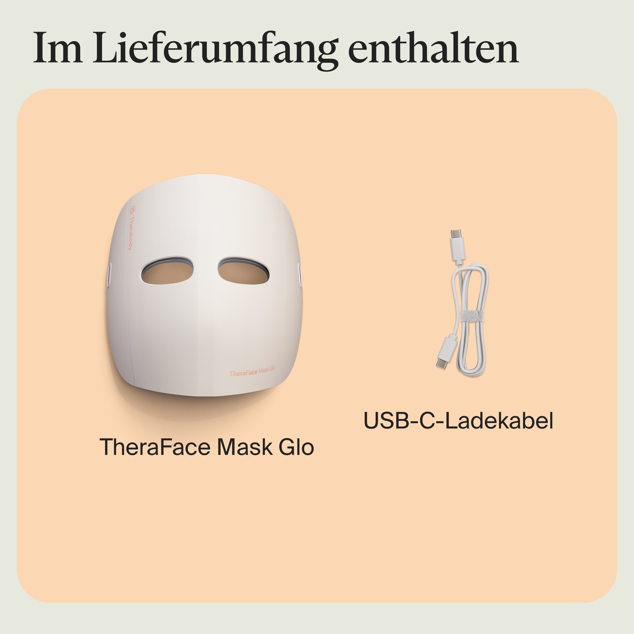 Therabody LED-Gesichtsmaske »TheraFace Mask Glo LED-Hautpflegemaske mit Massagefunktion« Verbesserung der Hautstruktur, klinisch erwiesene Vorteile