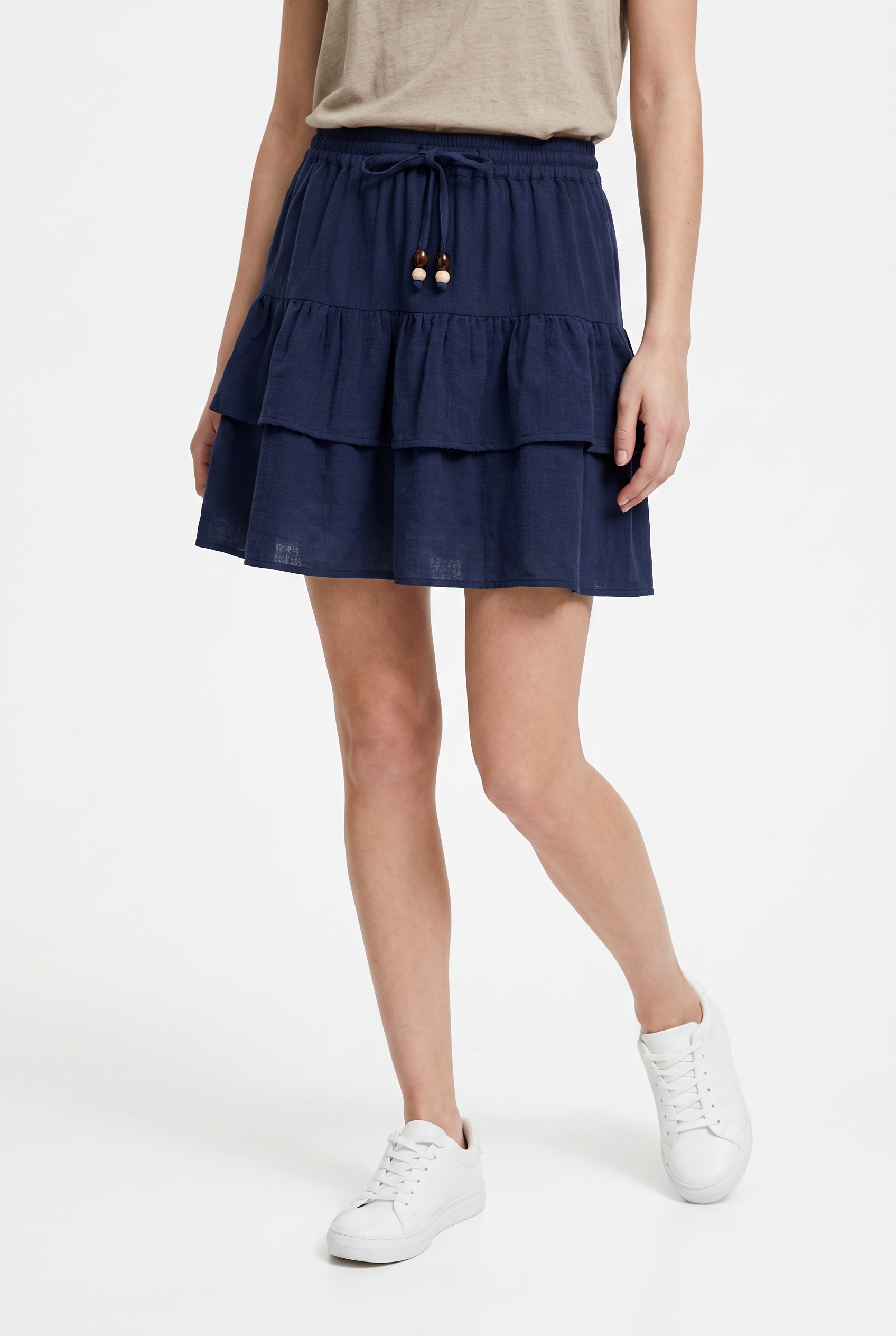 ONLY Minirock "ONLSWAR STRING SHORT SKIRT WVN" Baumwolle