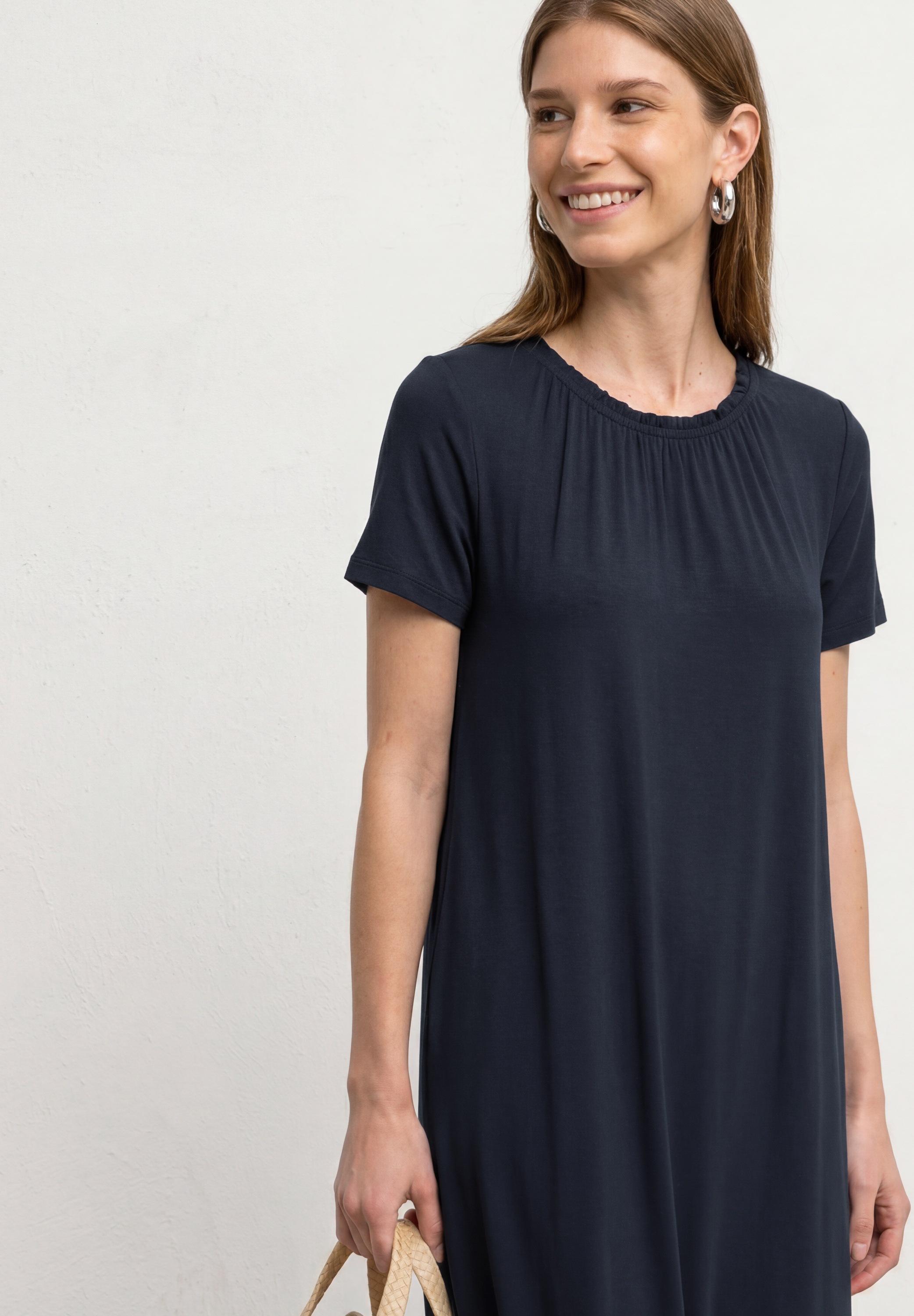 STREET ONE Sommerkleid Ohne Taschen knielang
