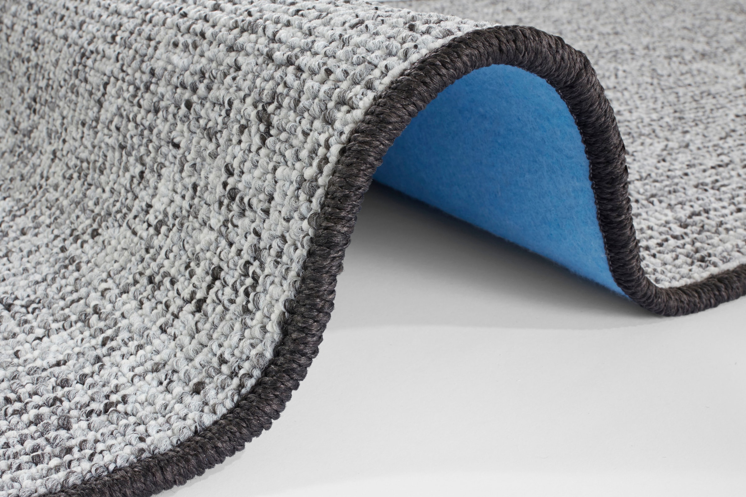 HANSE Home Läufer »Fineloop Comfort«, rechteckig, 8,5 mm Höhe, Schlingen Kurzflor, Uni Design, Woll-Optik, Vliesrücken