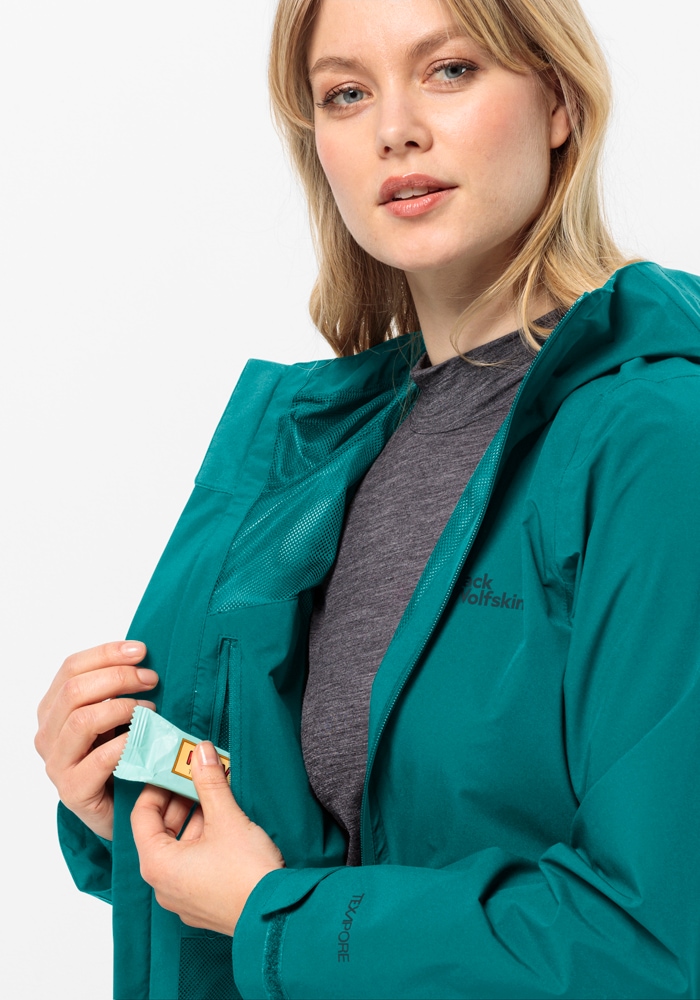 Jack Wolfskin Funktionsjacke »ROBURY 2L JKT W«, mit Kapuze