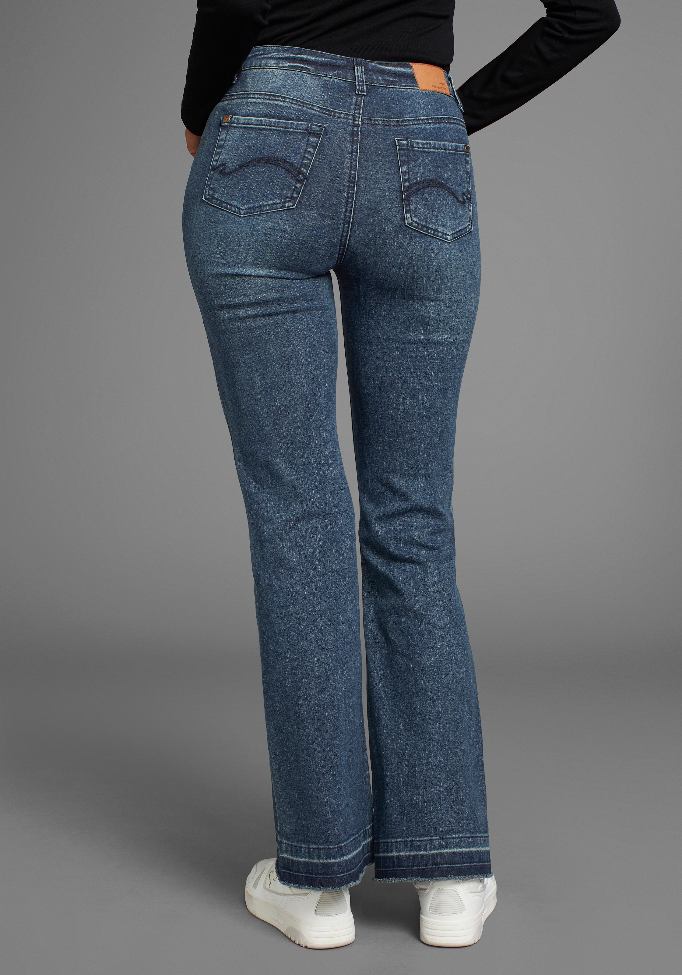 KangaROOS Weite Jeans, Flare Weite Jeans High Waist günstig online kaufen