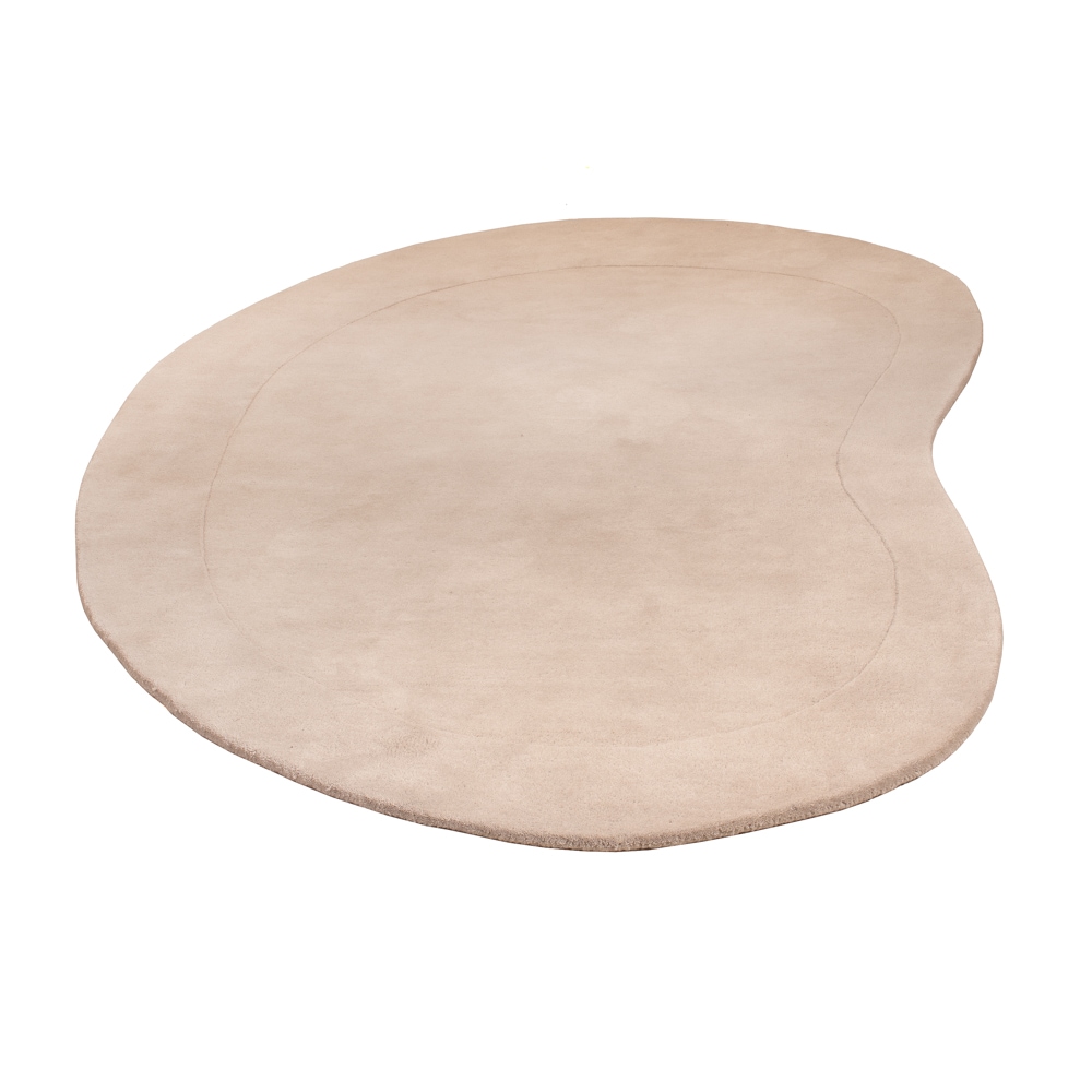 morgenland Wollteppich »Wollteppich - Opuence - oval«, oval, 1 mm Höhe, Sehr weicher Flor