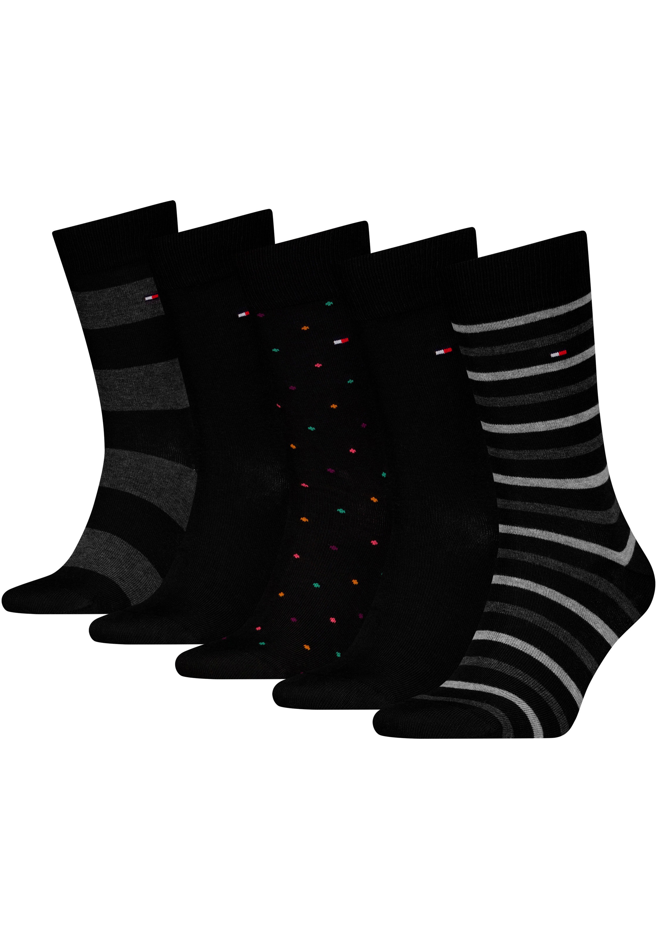 Tommy Hilfiger Socken, (5 Paar), Ideal zum Verschenken, Geschenkbox, Rippen günstig online kaufen