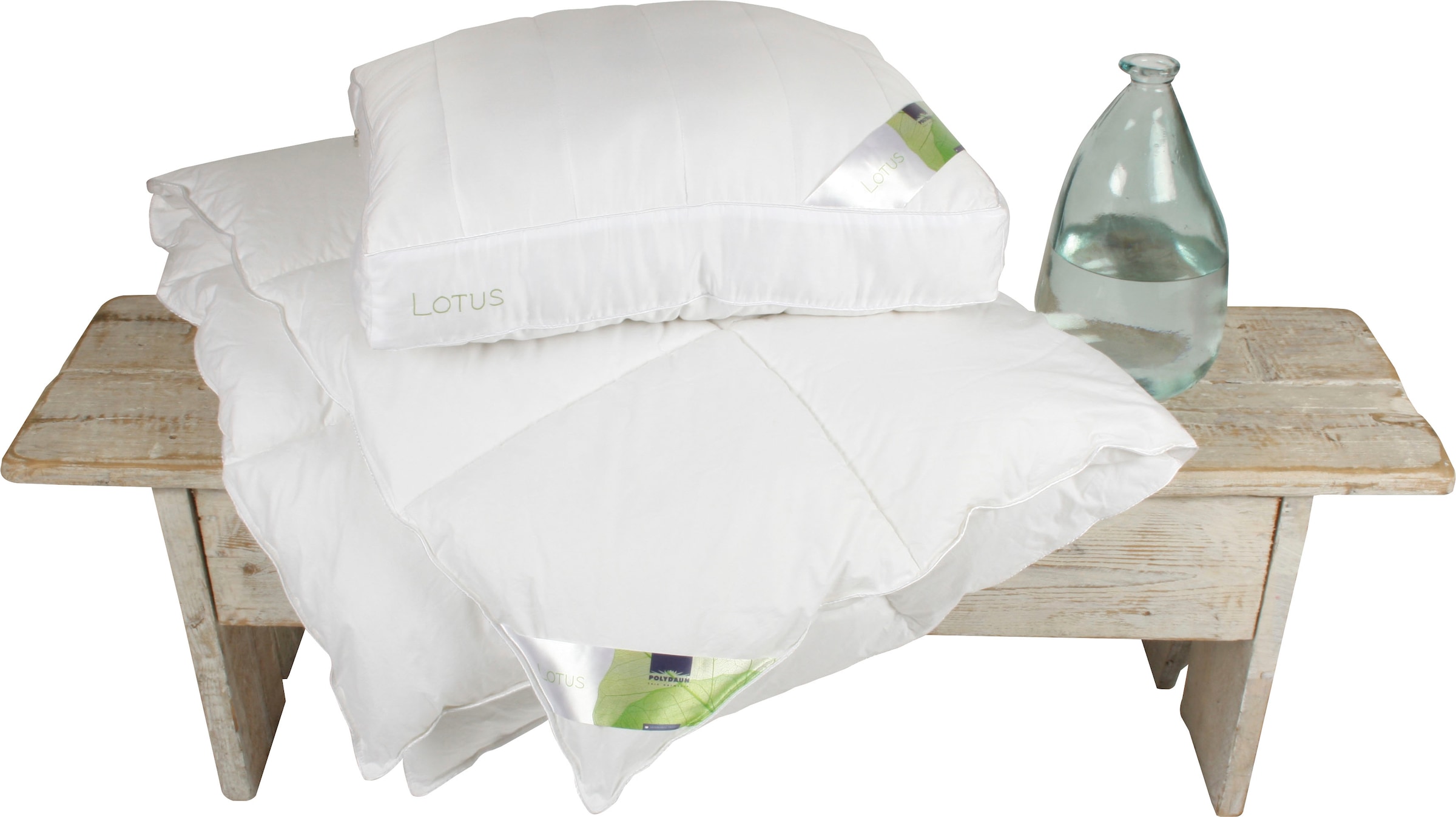 Polydaun Kunstfaserbettdecke "Lotus" 4-Jahreszeiten 1 Stk. tlg. günstig online kaufen