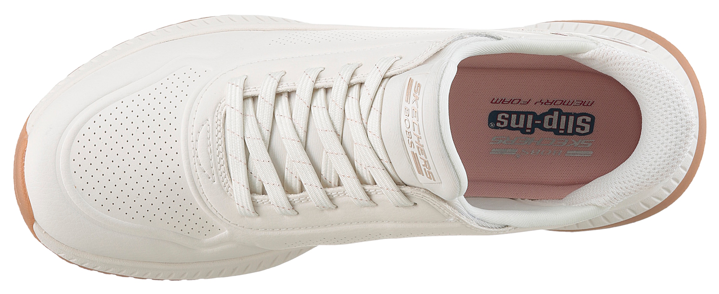 Skechers Slip-On Sneaker »BOBS SQUAD 4«, Slipper, Freizeitschuh mit Slip-ins zum Schlupfen