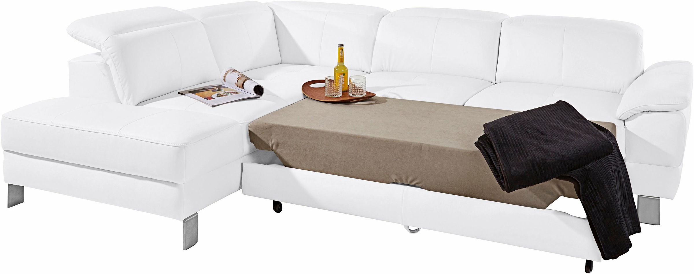 exxpo - sofa fashion Ecksofa "Mantua, bequem, inkl. Kopfteilfunktion, Breit günstig online kaufen