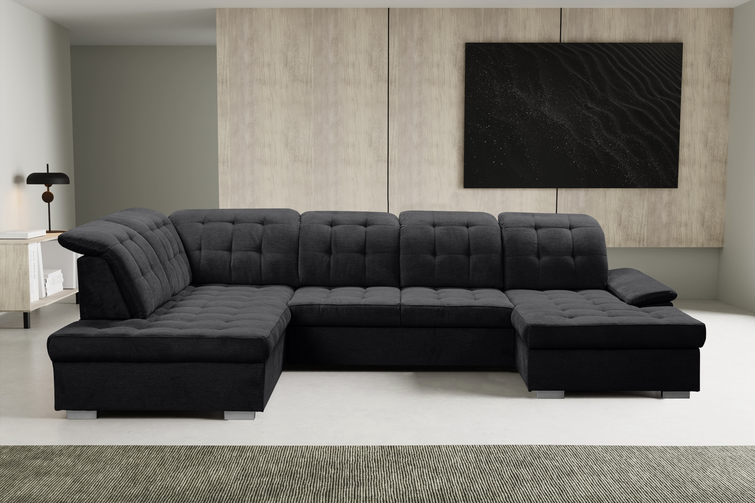 WERK2 Wohnlandschaft "Kordula-New Multifunktion Couch, Breite 332cm, bequem günstig online kaufen