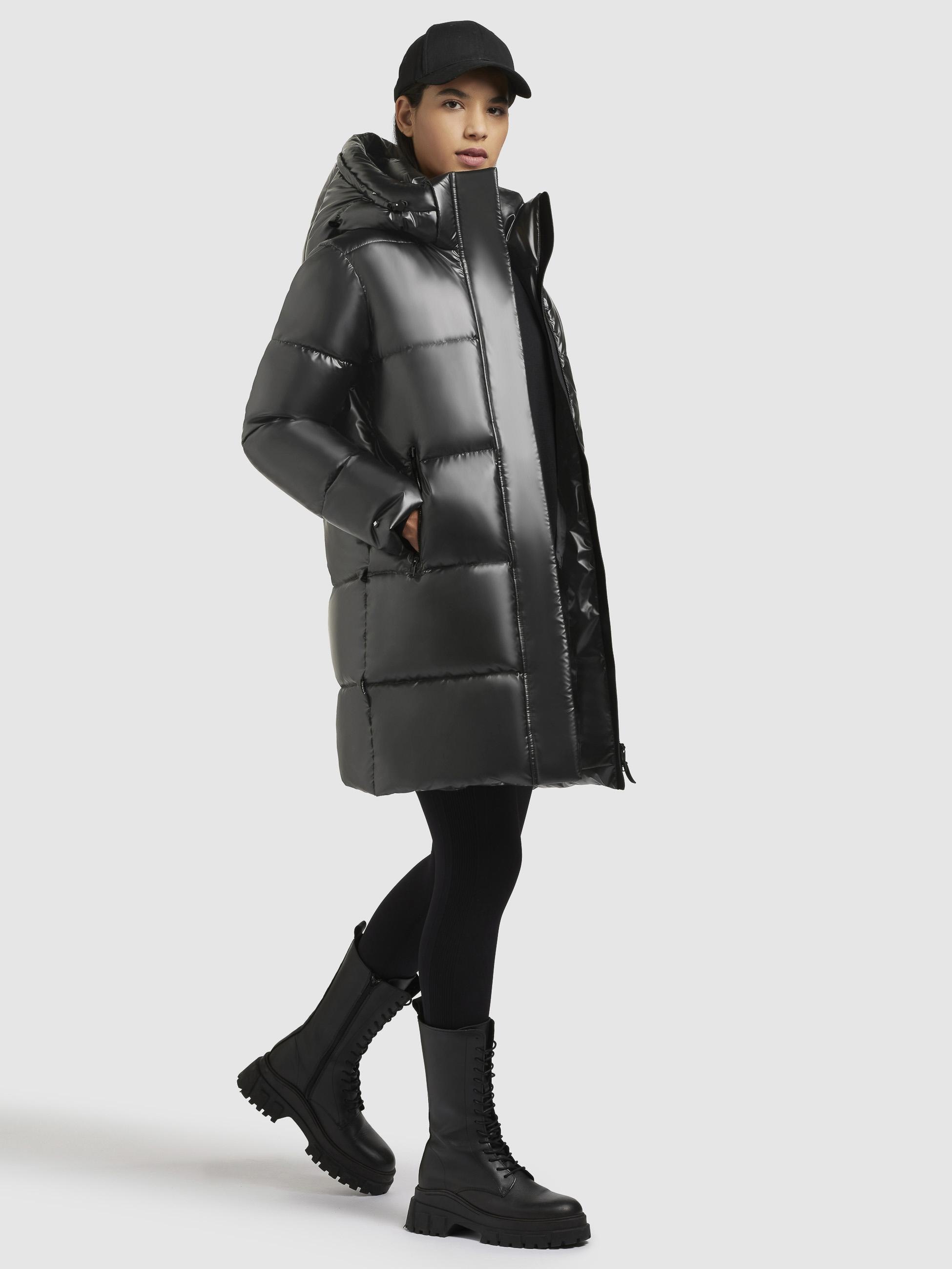 khujo Steppmantel »Haya Shiny-YM«, Wasserdichter gesteppter Damen Winter Kurzmantel