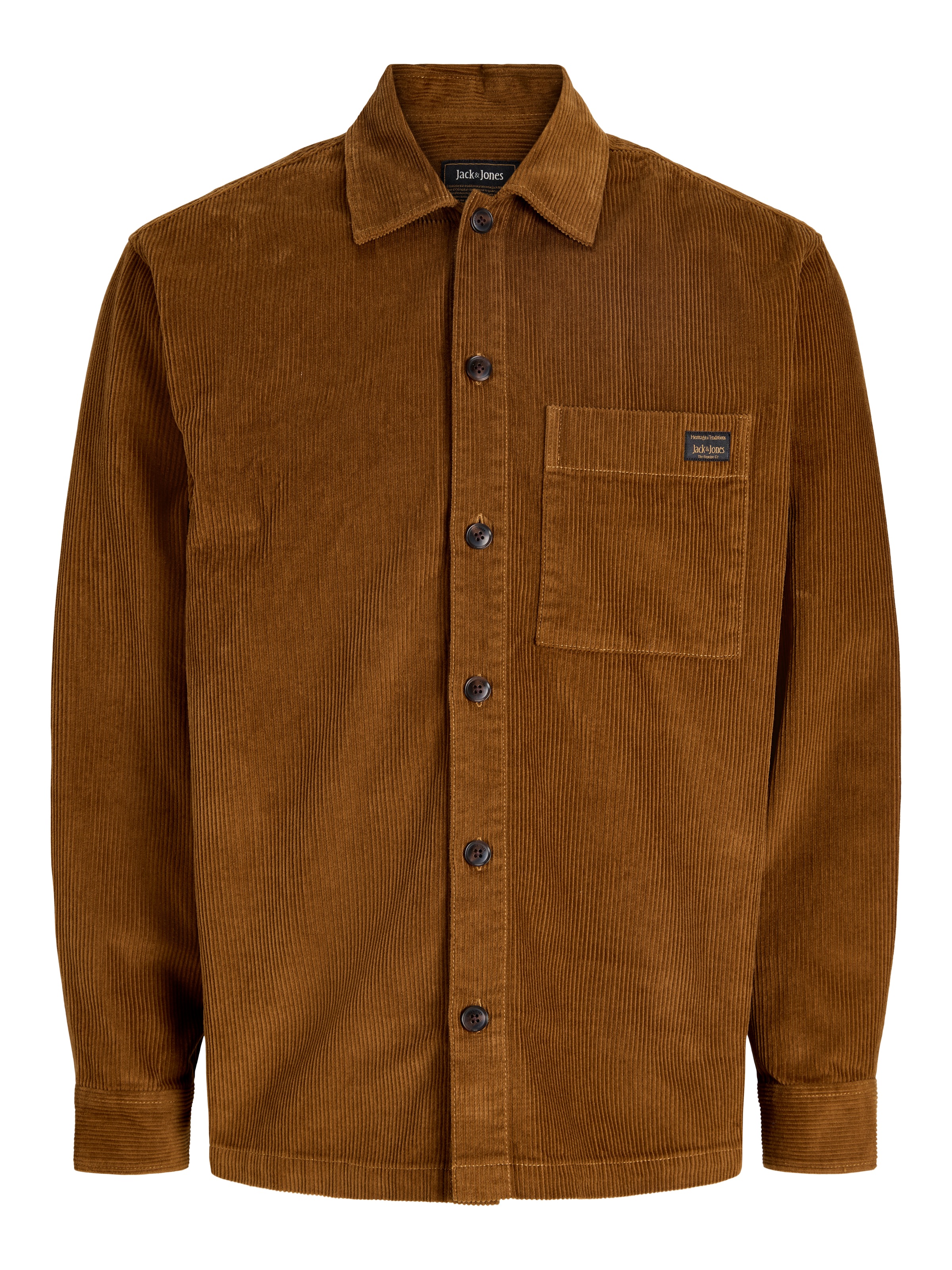 Jack & Jones Langarmhemd »JJZAC CORDUROY OVERSHIRT LS« Baumwolle, loose fit