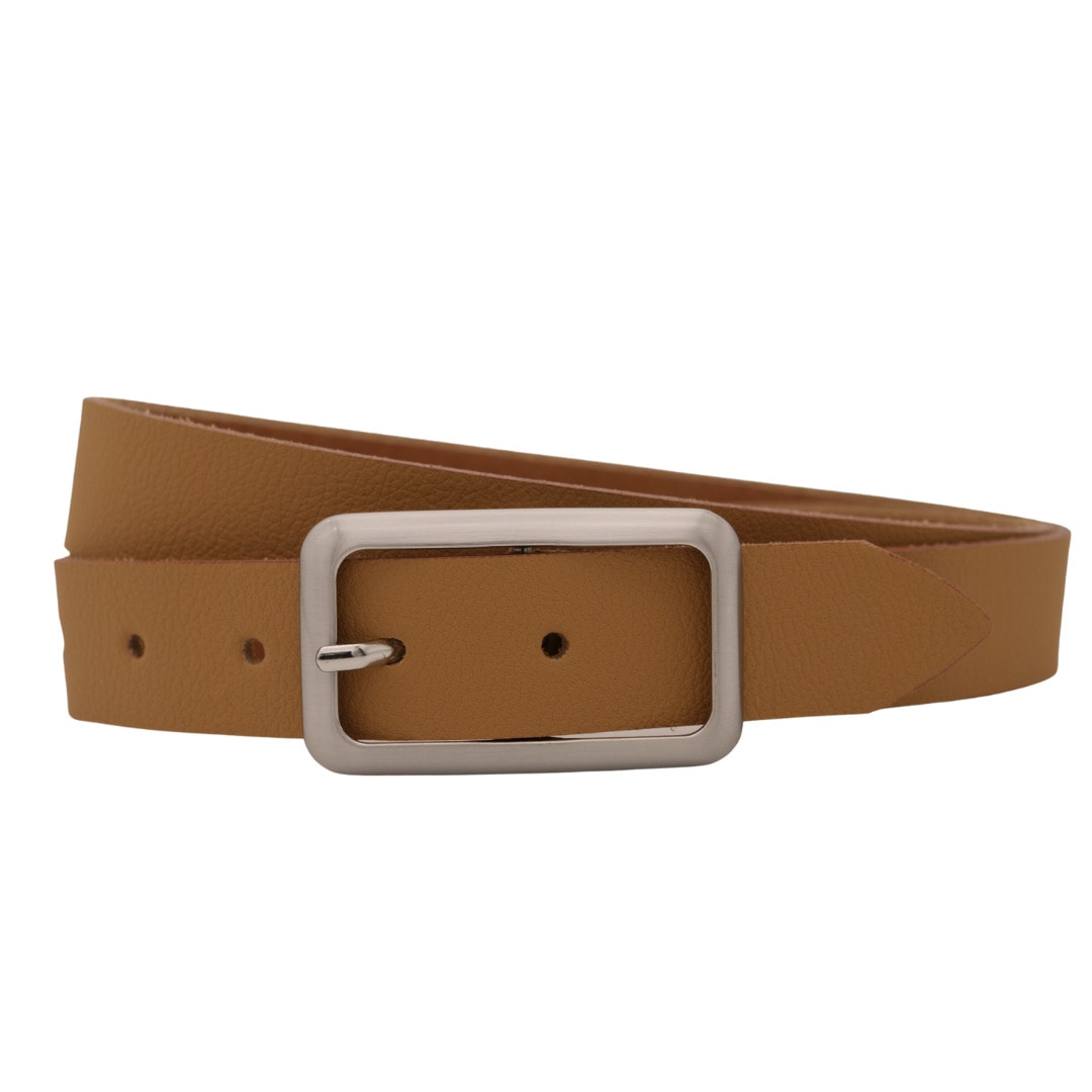 Ledergürtel ANNAMATONI "AnnaMatoni Ledergürtel Muna Ledergürtel Muna", Damen, Gr. TW80 - 95cm Gesamtlänge, beige (beige 130), 100% Leder, Gürtel Ledergürtel