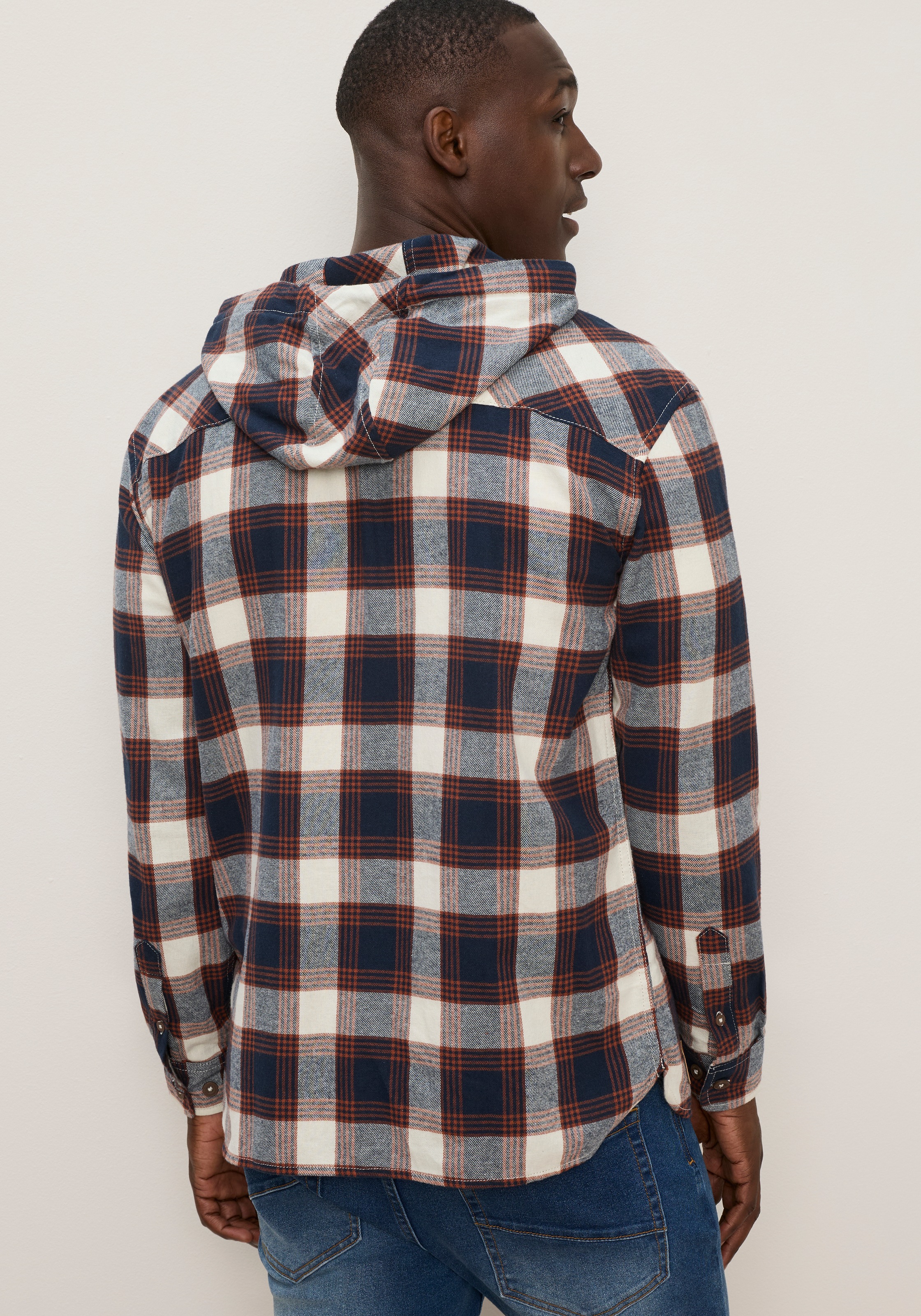 KangaROOS Kapuzenhemd mit bequemer Passform, aus Flanell