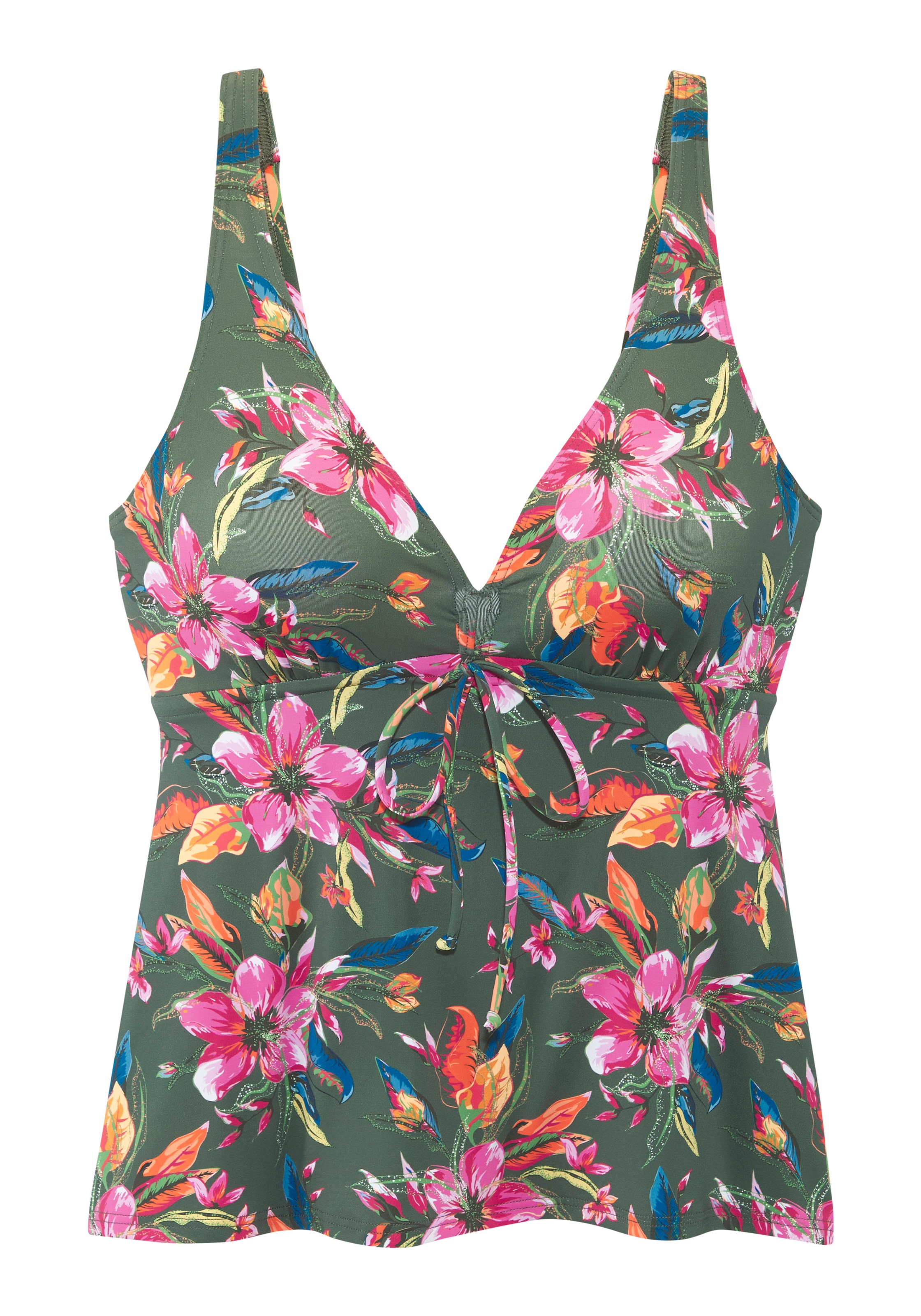 LASCANA Bügel-Tankini-Top "Malia" mit tropischem Print günstig online kaufen